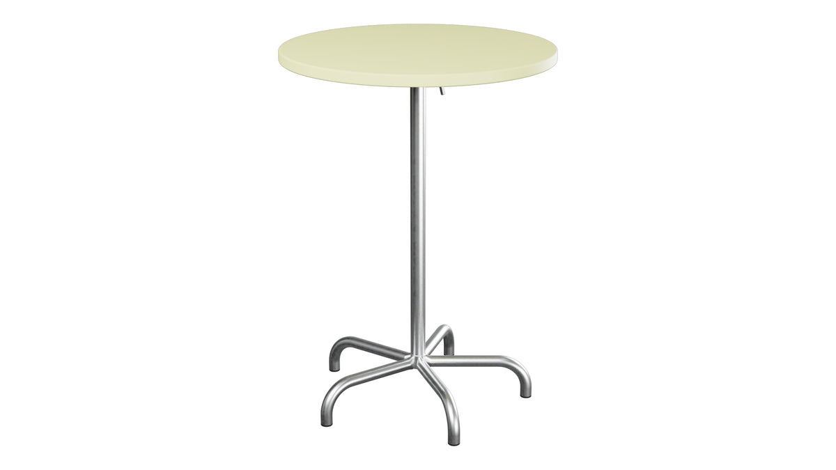 Säntis Metall-Stehtisch Outdoor ø80 / 110 klappbar in Buchsbaumgelb präsentiert im Onlineshop von KAQTU Design AG. Hochtisch Outdoor ist von Schaffner