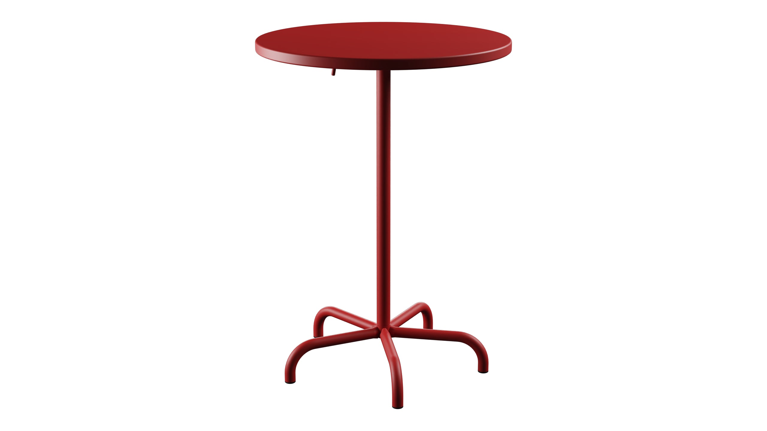 Säntis Metall-Stehtisch Outdoor ø80 / 110 klappbar in Rot präsentiert im Onlineshop von KAQTU Design AG. Hochtisch Outdoor ist von Schaffner