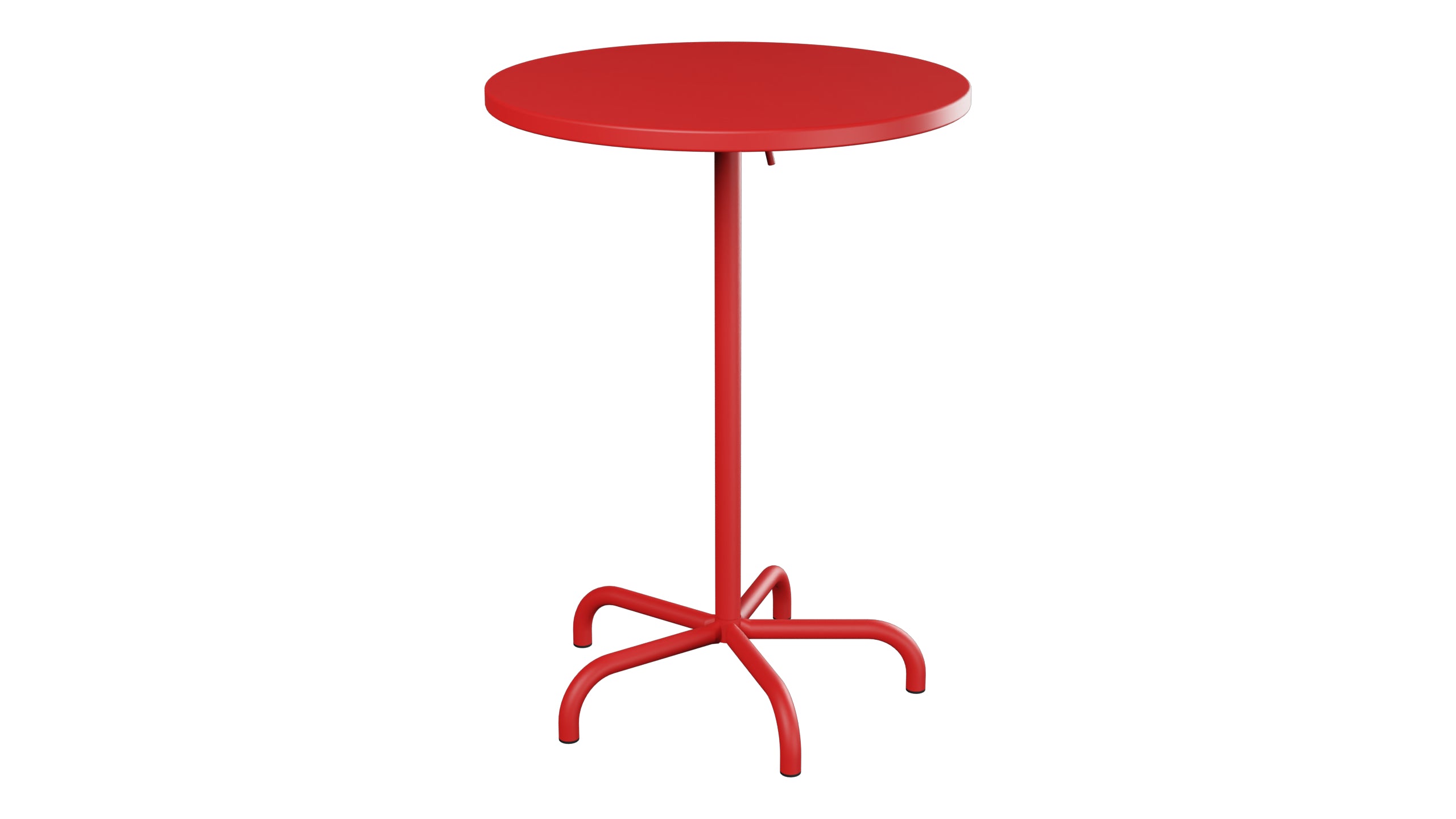 Säntis Metall-Stehtisch Outdoor ø80 / 110 klappbar in Rot präsentiert im Onlineshop von KAQTU Design AG. Hochtisch Outdoor ist von Schaffner