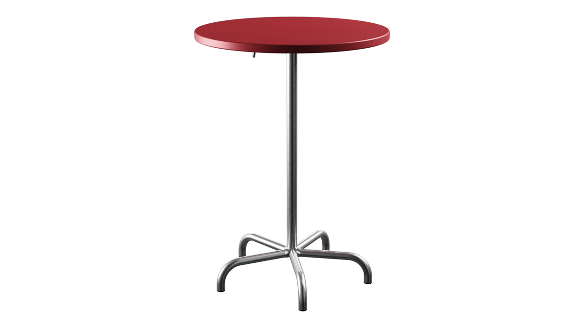 Säntis Metall-Stehtisch Outdoor ø80 / 110 klappbar in Ahornrot präsentiert im Onlineshop von KAQTU Design AG. Hochtisch Outdoor ist von Schaffner