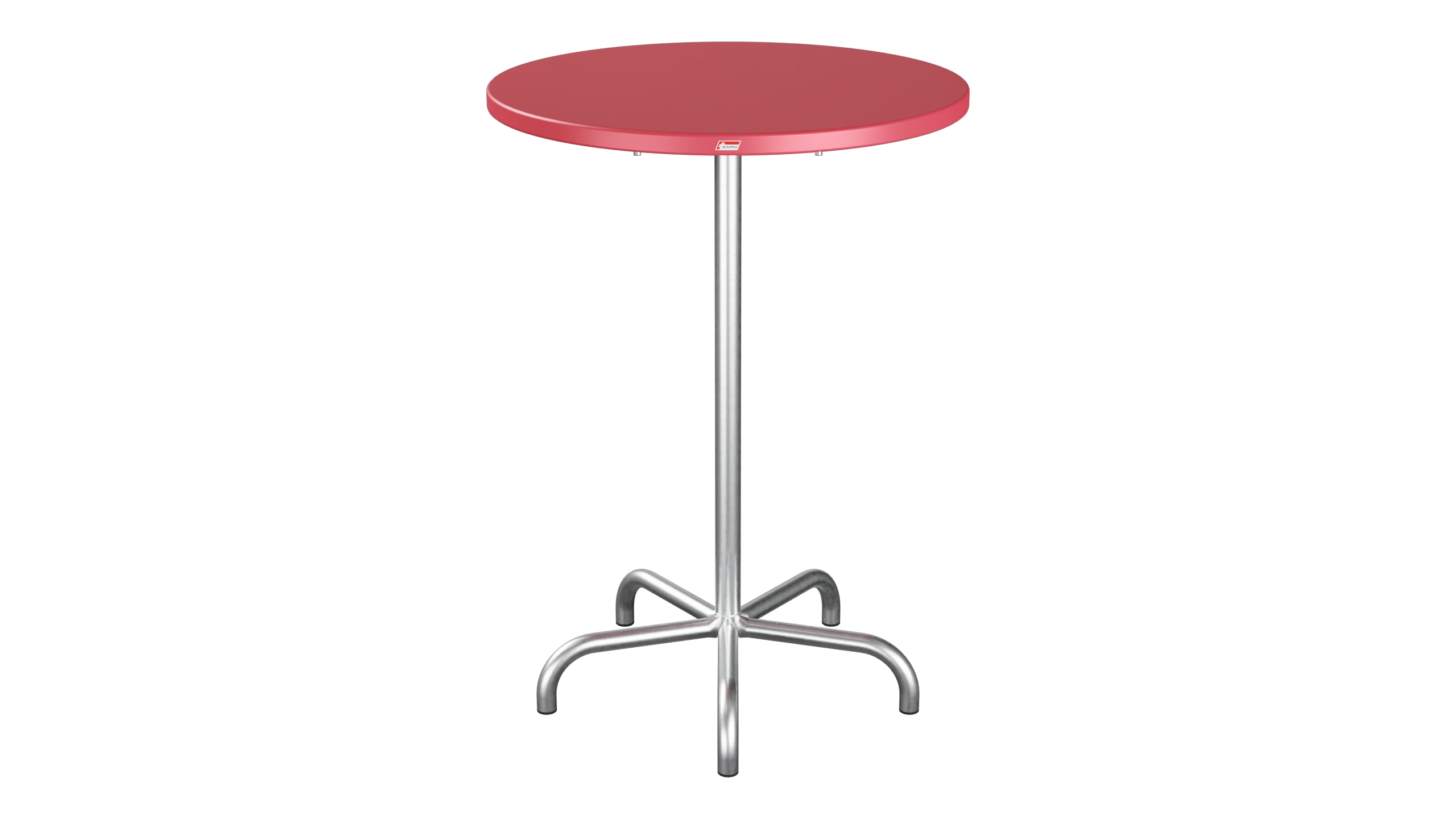 Säntis Metall-Stehtisch Outdoor ø80 / 110 klappbar in Ahornrot präsentiert im Onlineshop von KAQTU Design AG. Hochtisch Outdoor ist von Schaffner
