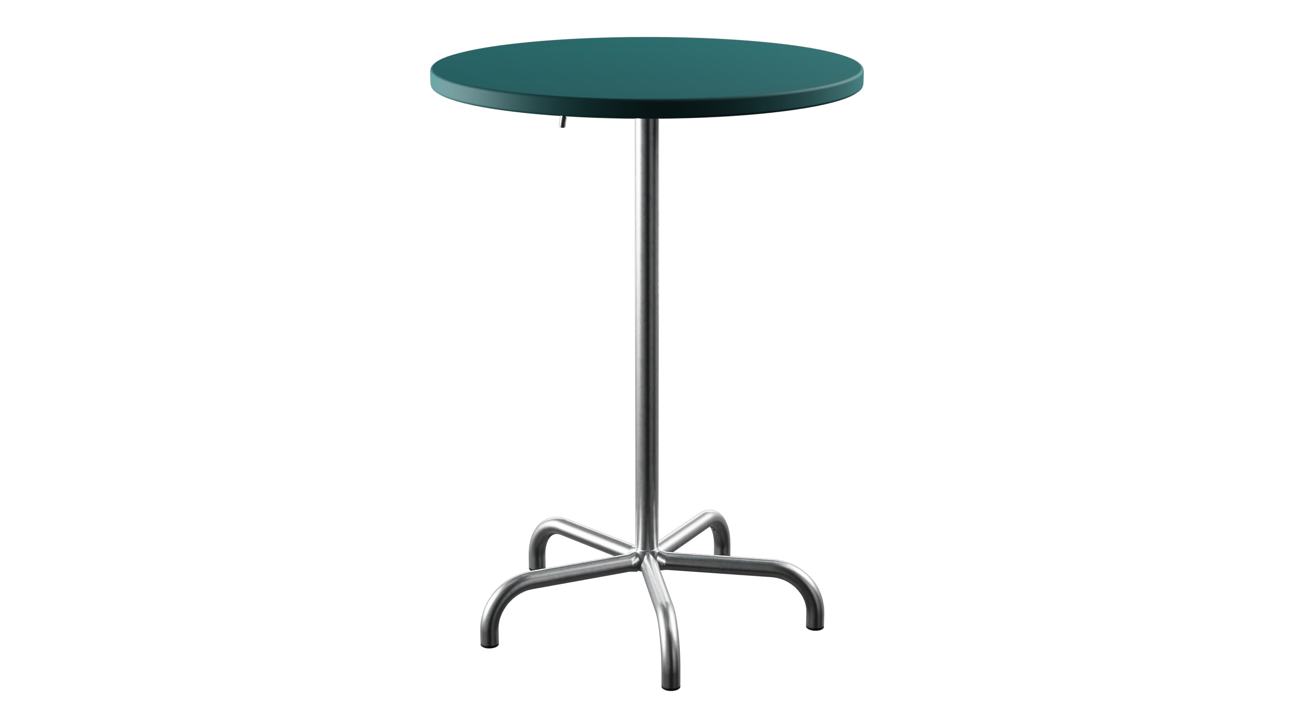 Säntis Metall-Stehtisch Outdoor ø80 / 110 klappbar in Kaliblau präsentiert im Onlineshop von KAQTU Design AG. Hochtisch Outdoor ist von Schaffner