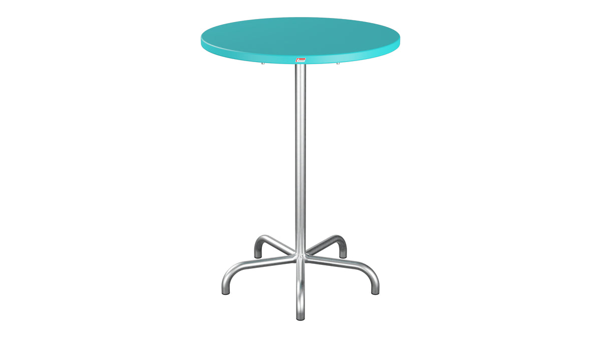 Säntis Metall-Stehtisch Outdoor ø80 / 110 klappbar in Türkis präsentiert im Onlineshop von KAQTU Design AG. Hochtisch Outdoor ist von Schaffner