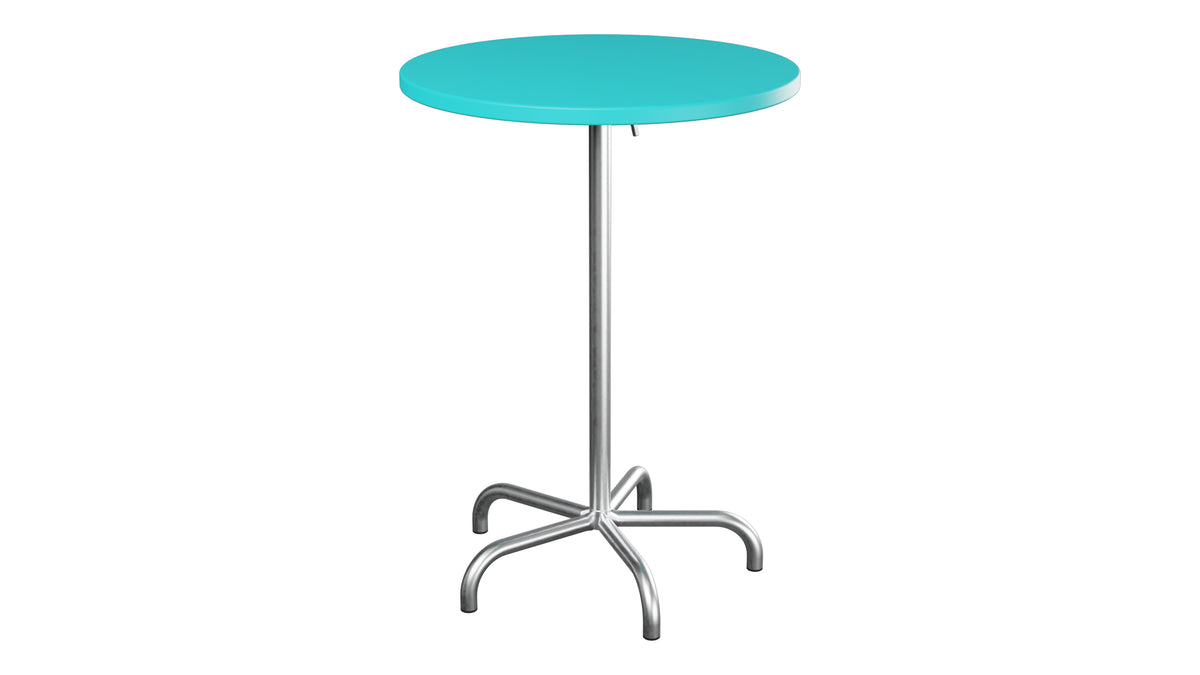 Säntis Metall-Stehtisch Outdoor ø80 / 110 klappbar in Türkis präsentiert im Onlineshop von KAQTU Design AG. Hochtisch Outdoor ist von Schaffner