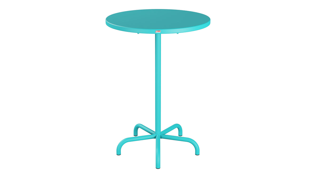 Säntis Metall-Stehtisch Outdoor ø80 / 110 klappbar in Türkis präsentiert im Onlineshop von KAQTU Design AG. Hochtisch Outdoor ist von Schaffner