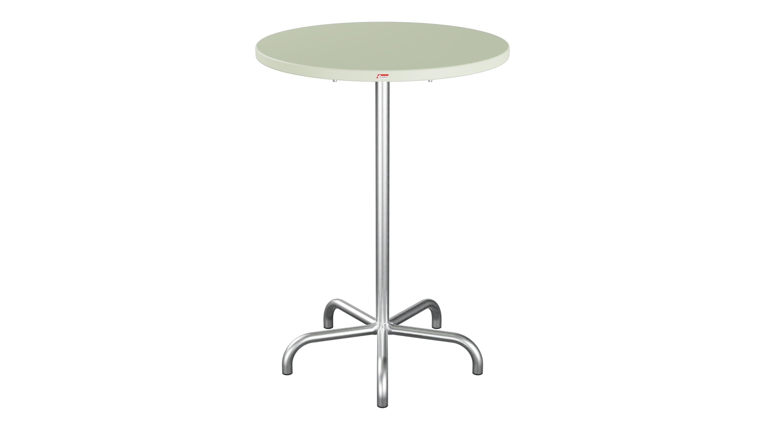 Säntis Metall-Stehtisch Outdoor ø80 / 110 klappbar in Pastellgrün präsentiert im Onlineshop von KAQTU Design AG. Hochtisch Outdoor ist von Schaffner