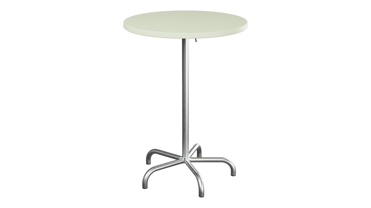 Säntis Metall-Stehtisch Outdoor ø80 / 110 klappbar in Pastellgrün präsentiert im Onlineshop von KAQTU Design AG. Hochtisch Outdoor ist von Schaffner