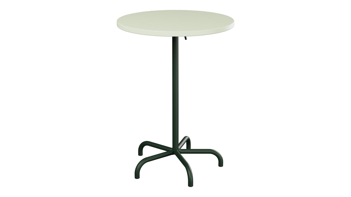 Säntis Metall-Stehtisch Outdoor ø80 / 110 klappbar in Pastellgrün präsentiert im Onlineshop von KAQTU Design AG. Hochtisch Outdoor ist von Schaffner