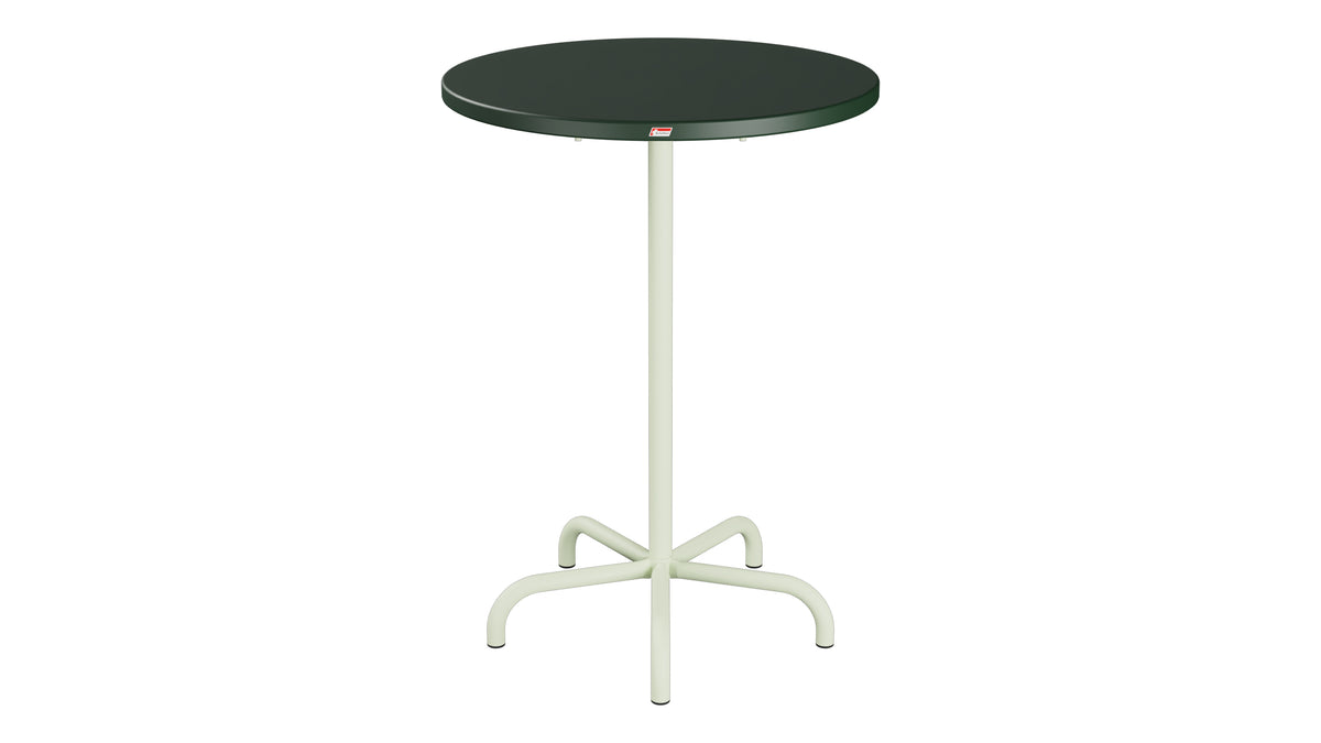 Säntis Metall-Stehtisch Outdoor ø80 / 110 klappbar in Tannengrün präsentiert im Onlineshop von KAQTU Design AG. Hochtisch Outdoor ist von Schaffner