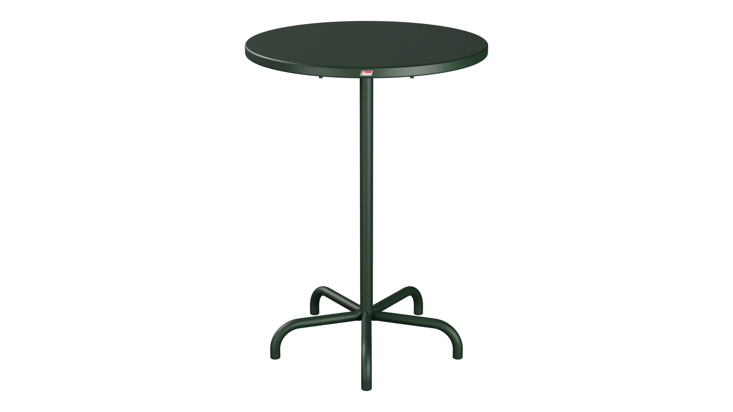 Säntis Metall-Stehtisch Outdoor ø80 / 110 klappbar in Tannengrün präsentiert im Onlineshop von KAQTU Design AG. Hochtisch Outdoor ist von Schaffner