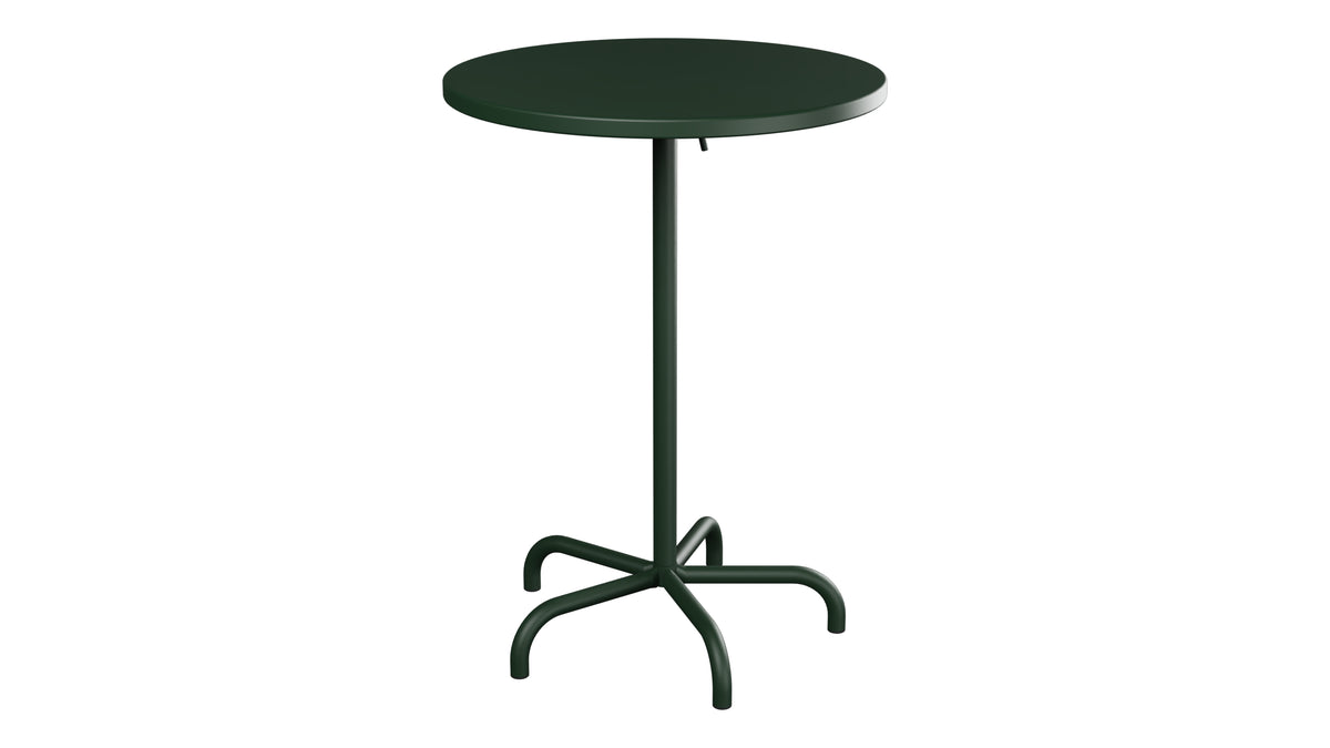 Säntis Metall-Stehtisch Outdoor ø80 / 110 klappbar in Tannengrün präsentiert im Onlineshop von KAQTU Design AG. Hochtisch Outdoor ist von Schaffner