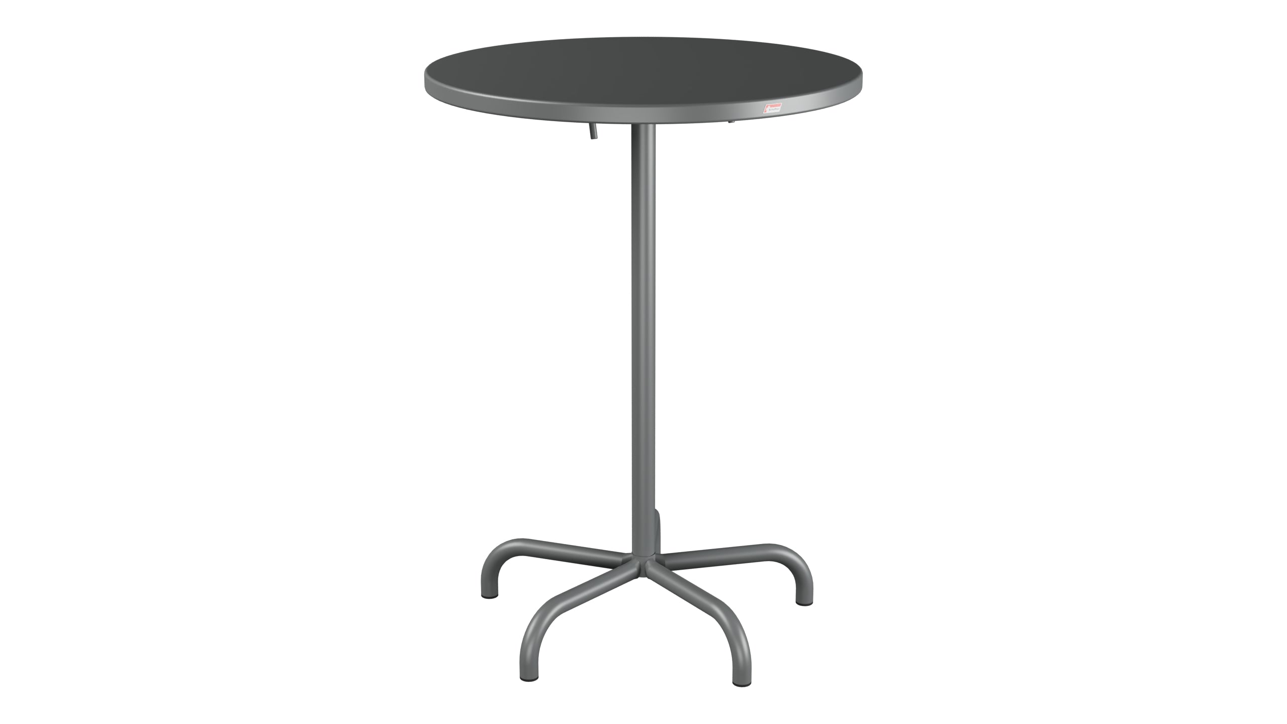 Säntis Metall-Stehtisch Outdoor ø80 / 110 klappbar in Graphit präsentiert im Onlineshop von KAQTU Design AG. Hochtisch Outdoor ist von Schaffner