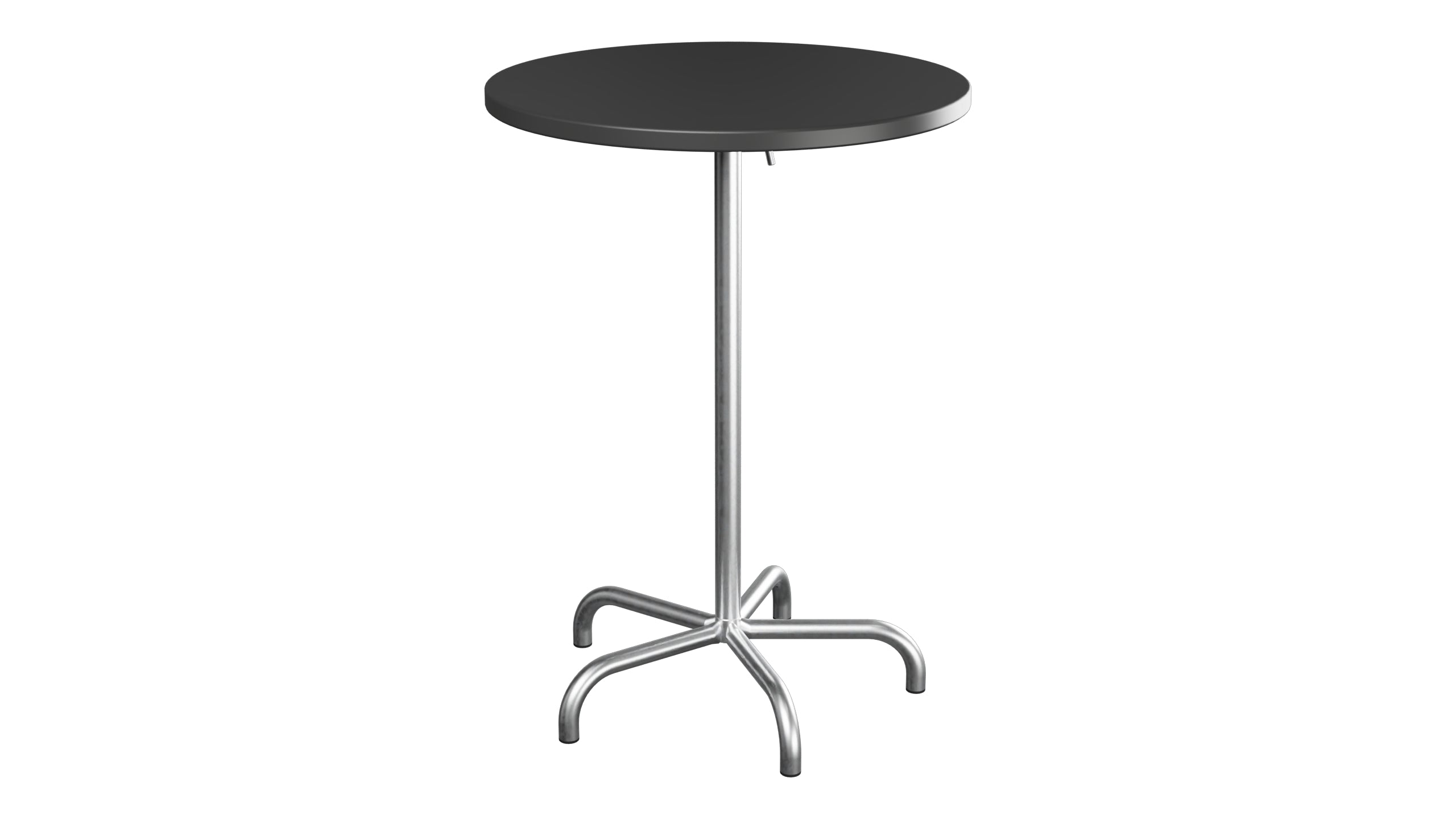 Säntis Metall-Stehtisch Outdoor ø80 / 110 klappbar in Anthrazit präsentiert im Onlineshop von KAQTU Design AG. Hochtisch Outdoor ist von Schaffner