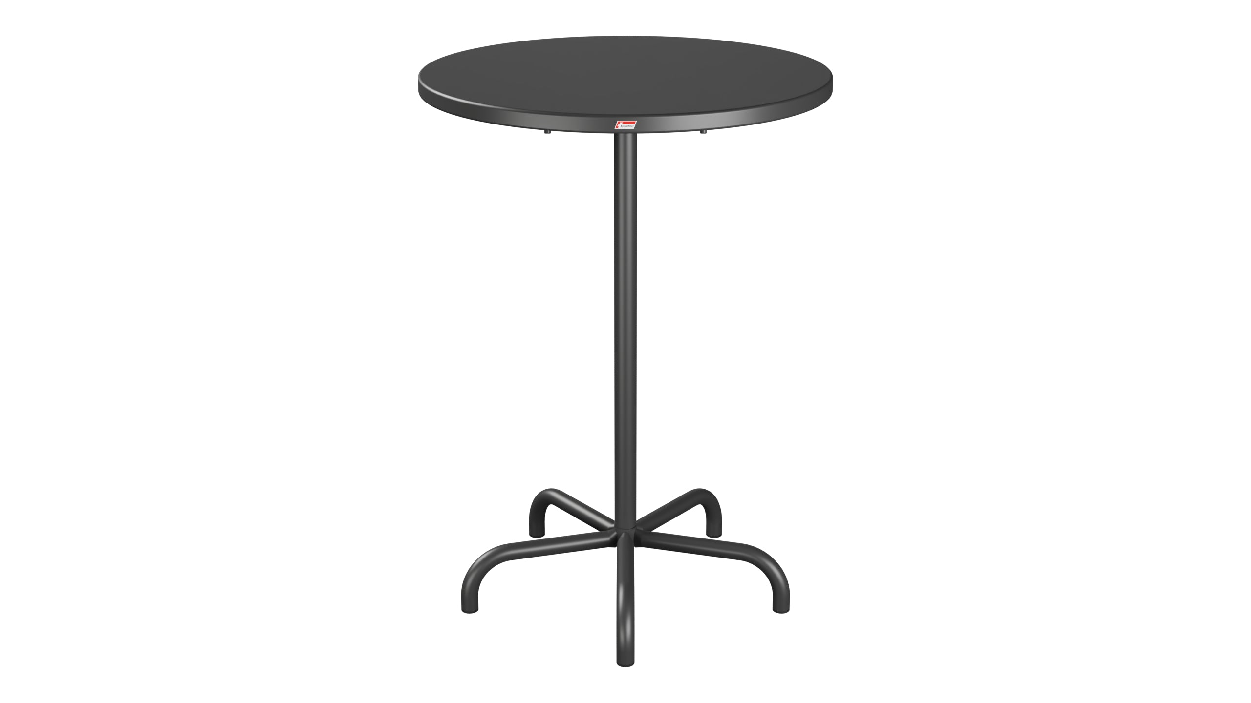 Säntis Metall-Stehtisch Outdoor ø80 / 110 klappbar in Anthrazit präsentiert im Onlineshop von KAQTU Design AG. Hochtisch Outdoor ist von Schaffner