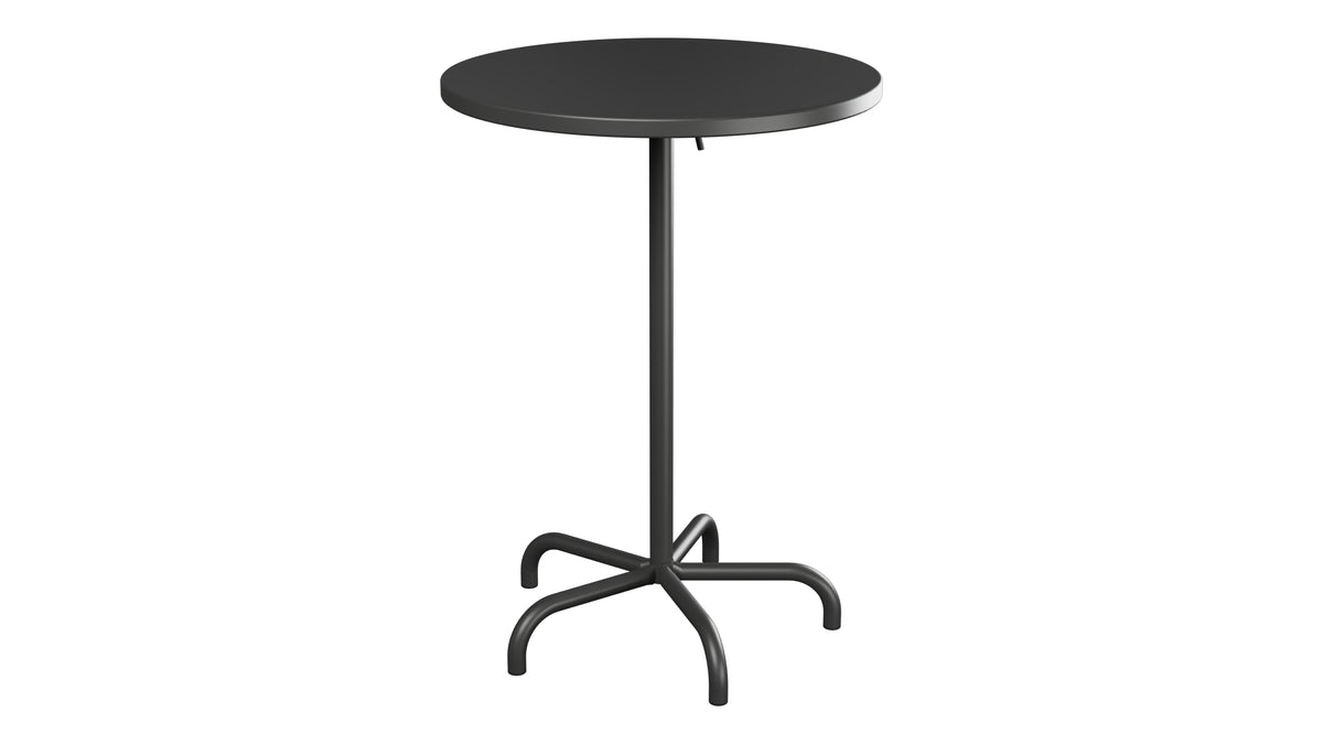 Säntis Metall-Stehtisch Outdoor ø80 / 110 klappbar in Anthrazit präsentiert im Onlineshop von KAQTU Design AG. Hochtisch Outdoor ist von Schaffner