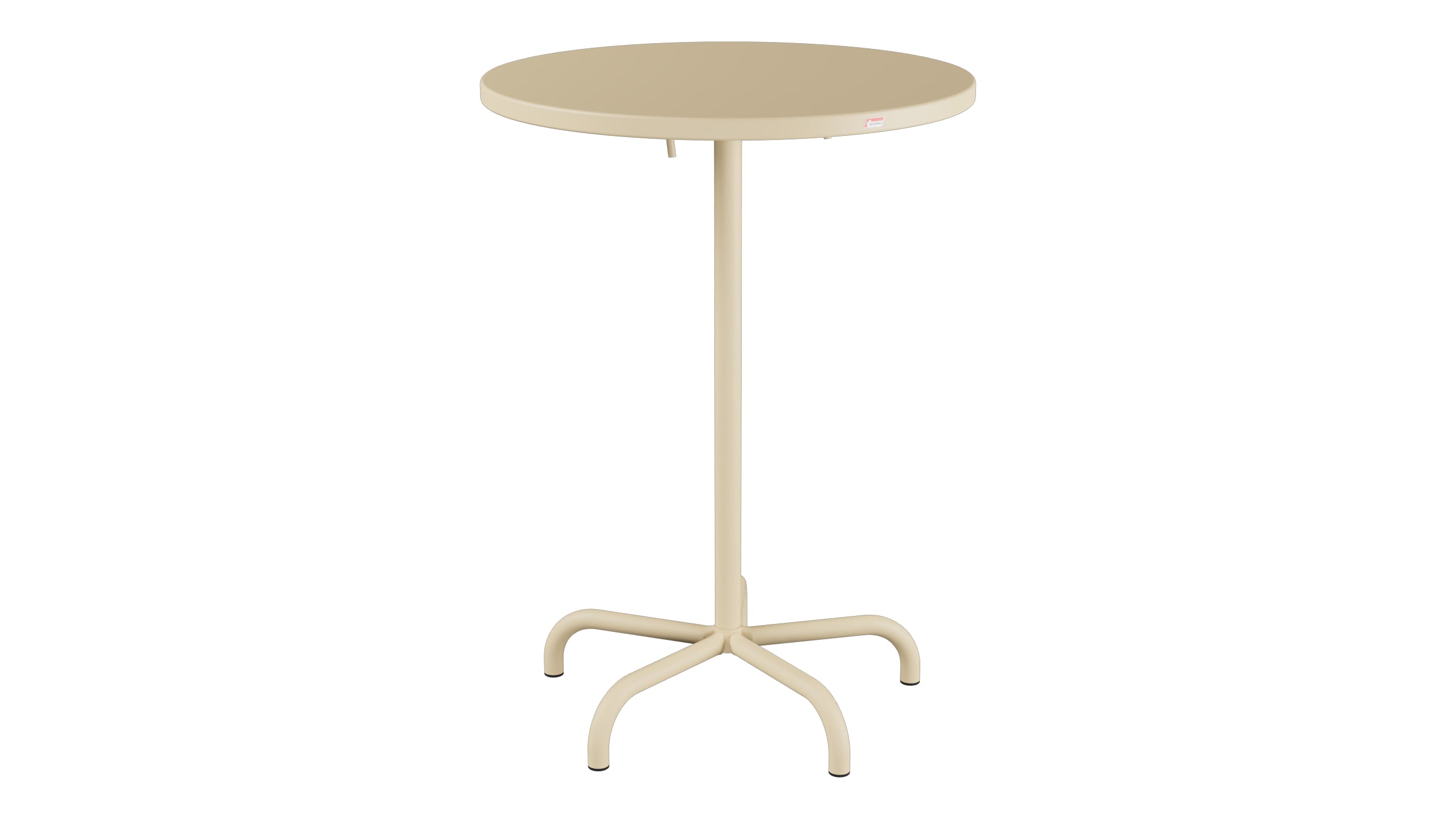 Säntis Metall-Stehtisch Outdoor ø80 / 110 klappbar in Pastellbraun präsentiert im Onlineshop von KAQTU Design AG. Hochtisch Outdoor ist von Schaffner