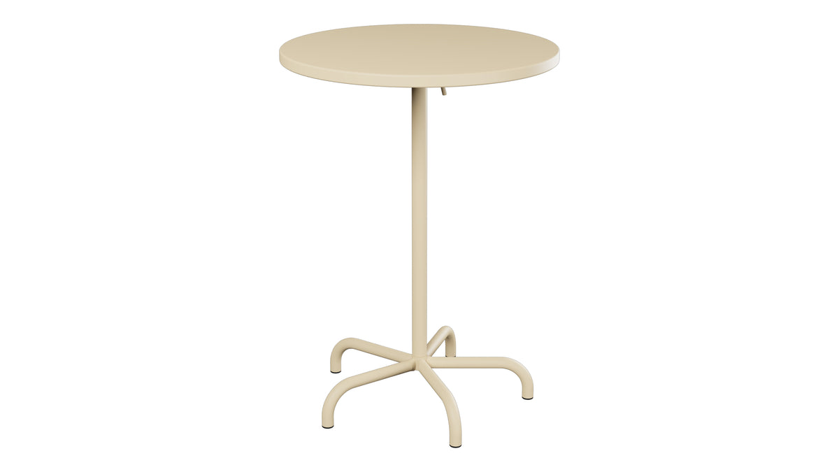 Säntis Metall-Stehtisch Outdoor ø80 / 110 klappbar in Pastellbraun präsentiert im Onlineshop von KAQTU Design AG. Hochtisch Outdoor ist von Schaffner