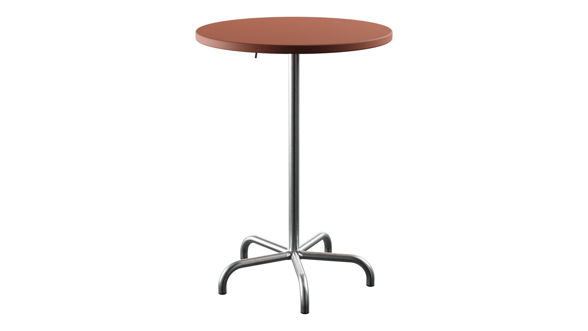 Säntis Metall-Stehtisch Outdoor ø80 / 110 klappbar in Pastellterracotta präsentiert im Onlineshop von KAQTU Design AG. Hochtisch Outdoor ist von Schaffner