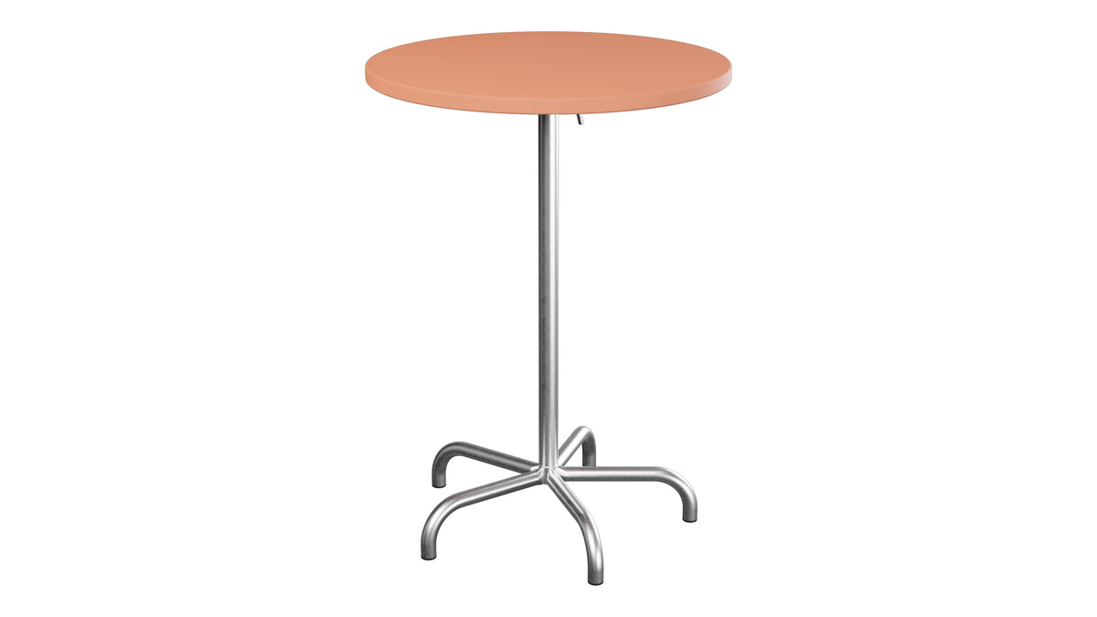 Säntis Metall-Stehtisch Outdoor ø80 / 110 klappbar in Pastellterracotta präsentiert im Onlineshop von KAQTU Design AG. Hochtisch Outdoor ist von Schaffner