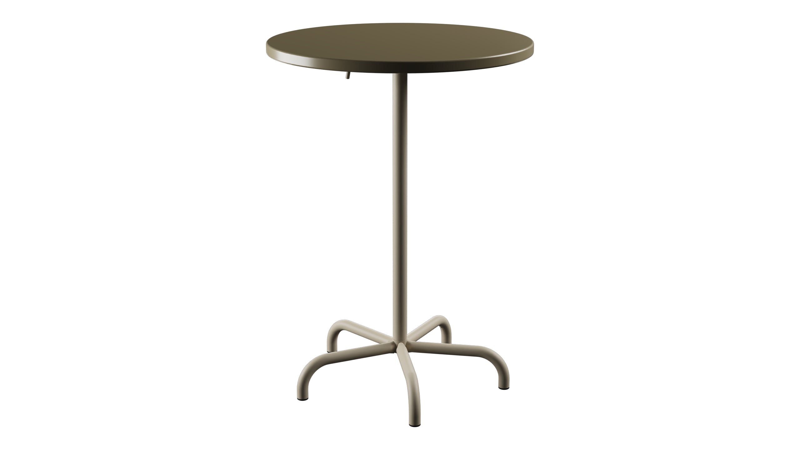 Säntis Metall-Stehtisch Outdoor ø80 / 110 klappbar in Champagner präsentiert im Onlineshop von KAQTU Design AG. Hochtisch Outdoor ist von Schaffner