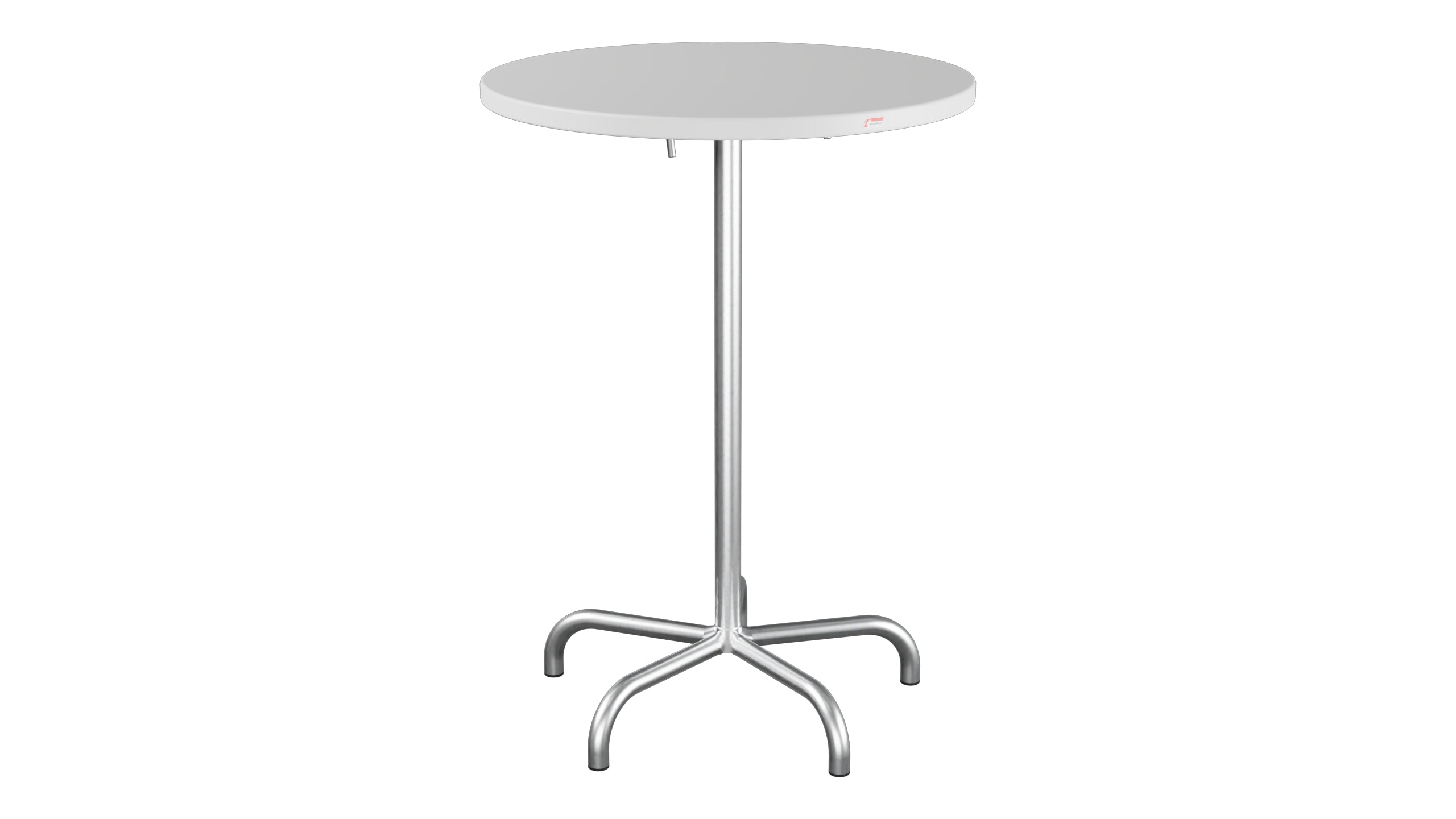 Säntis Metall-Stehtisch Outdoor ø80 / 110 klappbar in Weiss präsentiert im Onlineshop von KAQTU Design AG. Hochtisch Outdoor ist von Schaffner