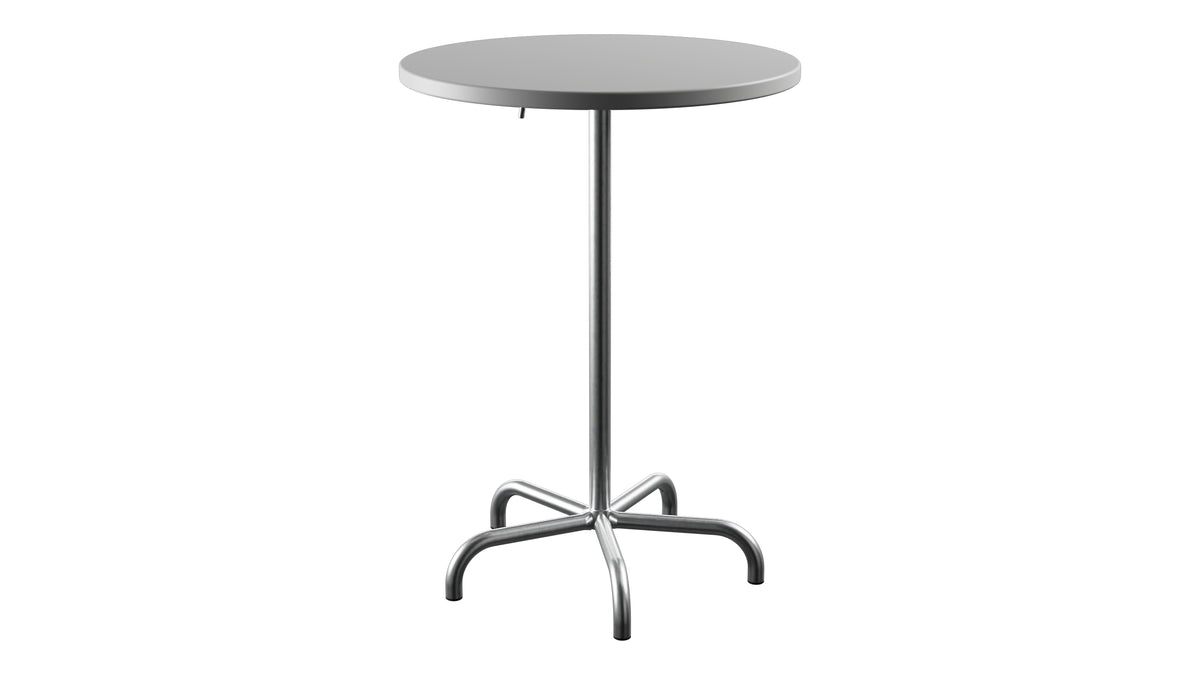 Säntis Metall-Stehtisch Outdoor ø80 / 110 klappbar in Weiss präsentiert im Onlineshop von KAQTU Design AG. Hochtisch Outdoor ist von Schaffner