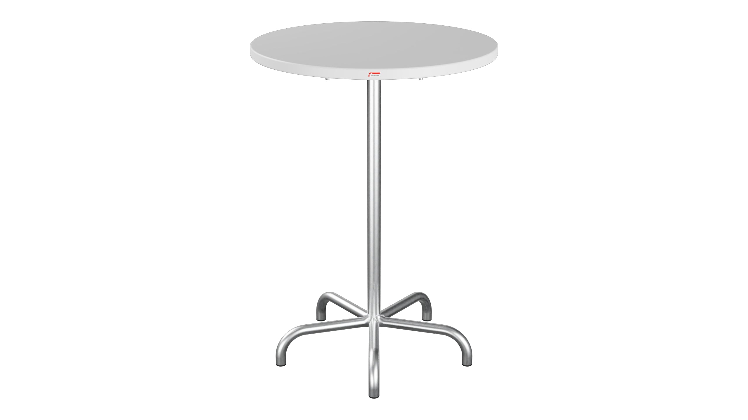 Säntis Metall-Stehtisch Outdoor ø80 / 110 klappbar in Weiss präsentiert im Onlineshop von KAQTU Design AG. Hochtisch Outdoor ist von Schaffner