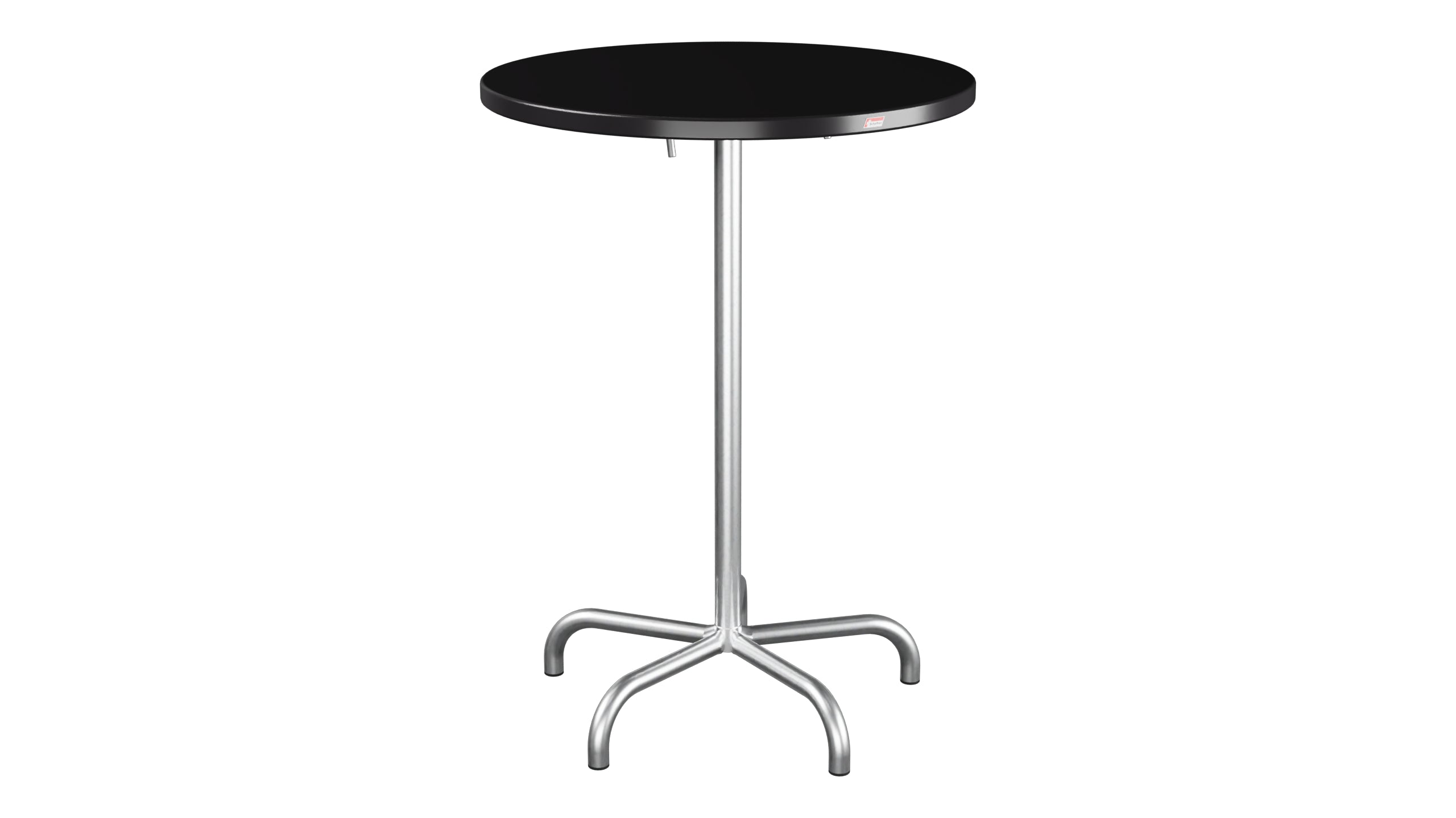 Säntis Metall-Stehtisch Outdoor ø80 / 110 klappbar in Schwarz präsentiert im Onlineshop von KAQTU Design AG. Hochtisch Outdoor ist von Schaffner