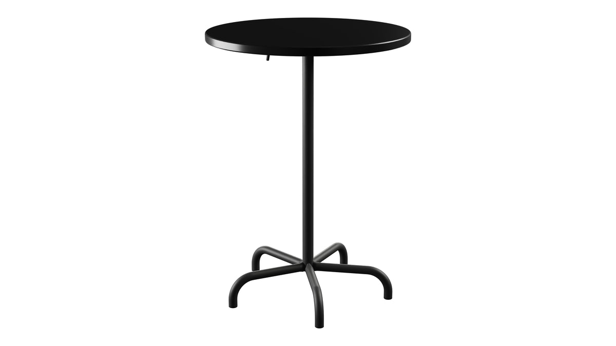Säntis Metall-Stehtisch Outdoor ø80 / 110 klappbar in Schwarz präsentiert im Onlineshop von KAQTU Design AG. Hochtisch Outdoor ist von Schaffner