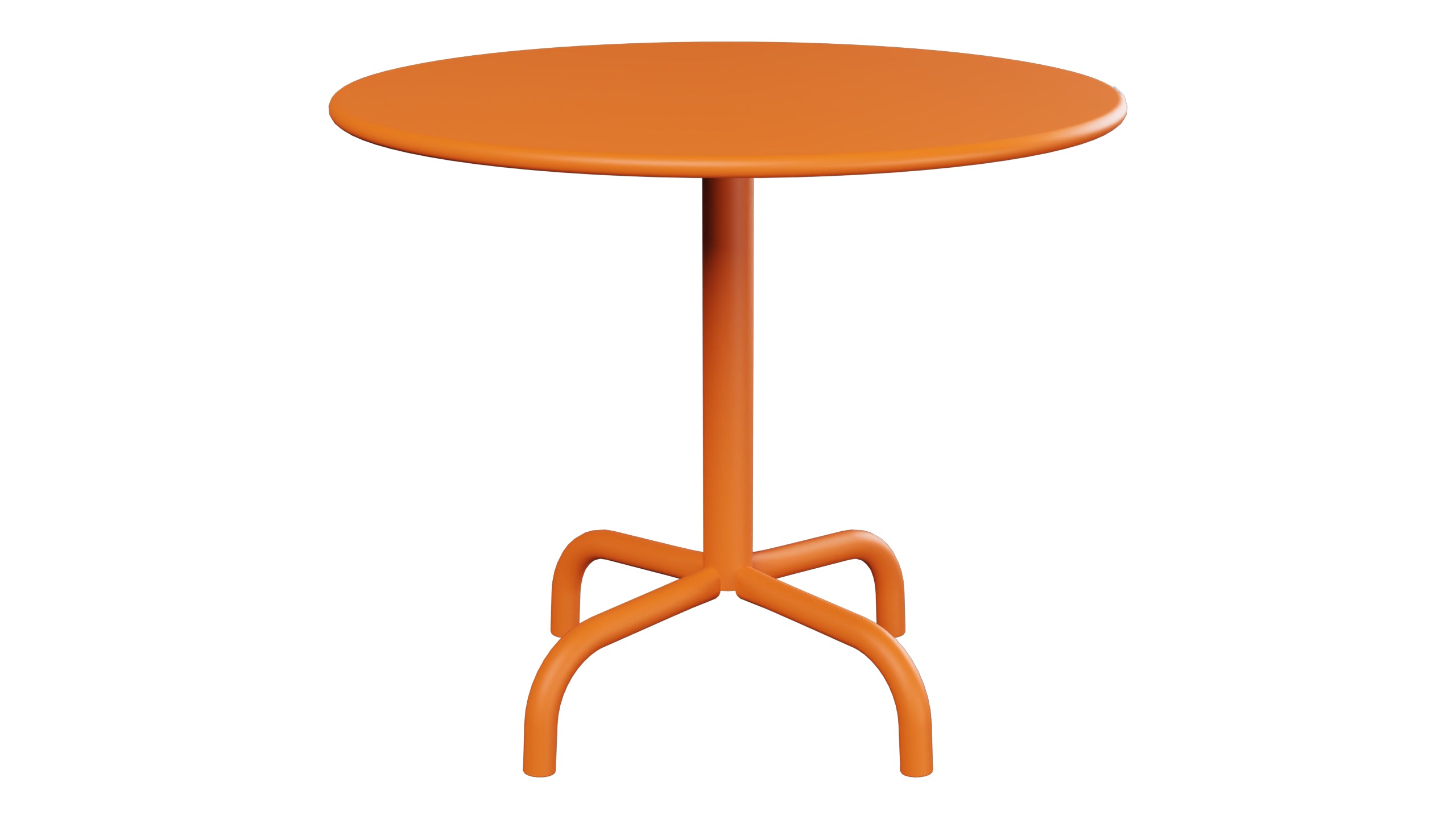 Rigi Metall-Beistelltisch Outdoor ø60 / 50 in Orange präsentiert im Onlineshop von KAQTU Design AG. Beistelltisch Outdoor ist von Schaffner