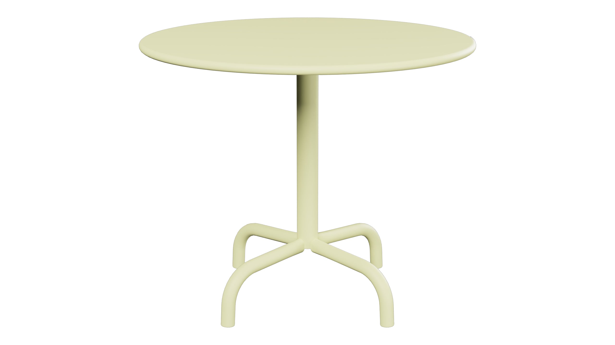 Rigi Metall-Beistelltisch Outdoor ø60 / 50 in Buchsbaumgelb präsentiert im Onlineshop von KAQTU Design AG. Beistelltisch Outdoor ist von Schaffner