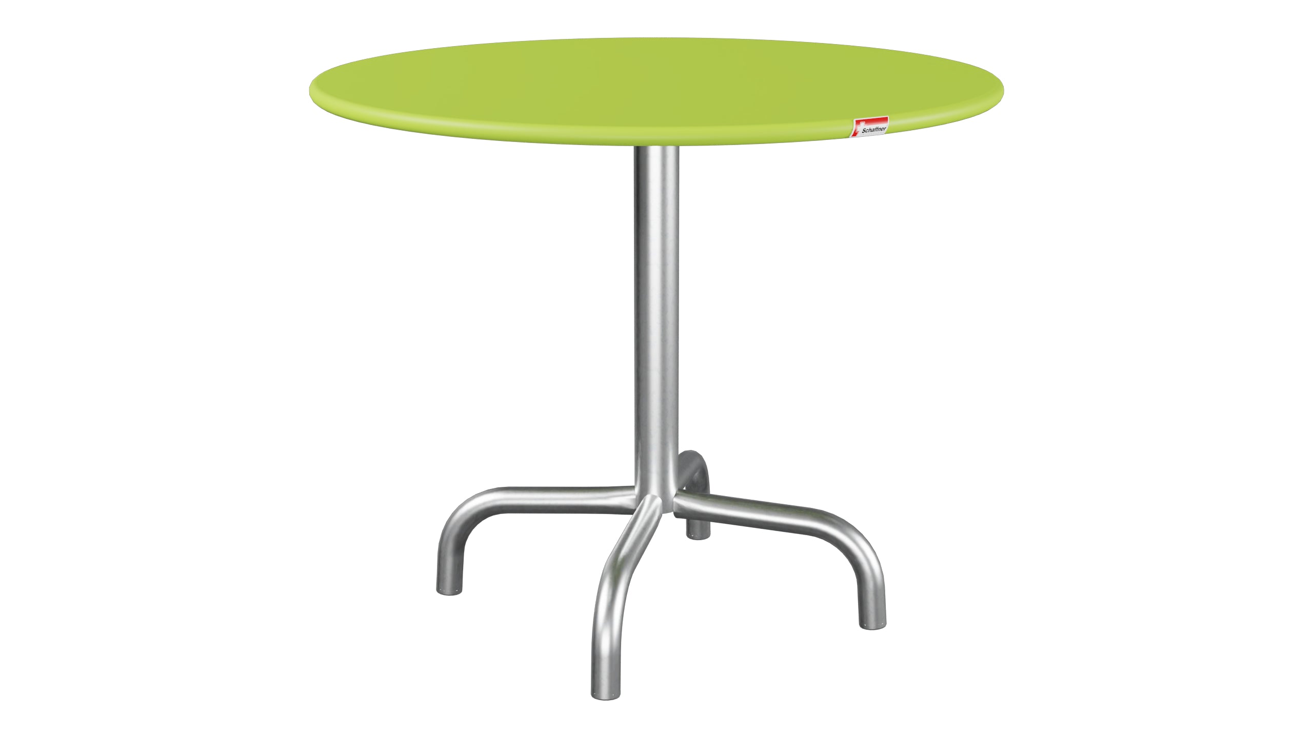 Rigi Metall-Beistelltisch Outdoor ø60 / 50 in Hellgrün präsentiert im Onlineshop von KAQTU Design AG. Beistelltisch Outdoor ist von Schaffner