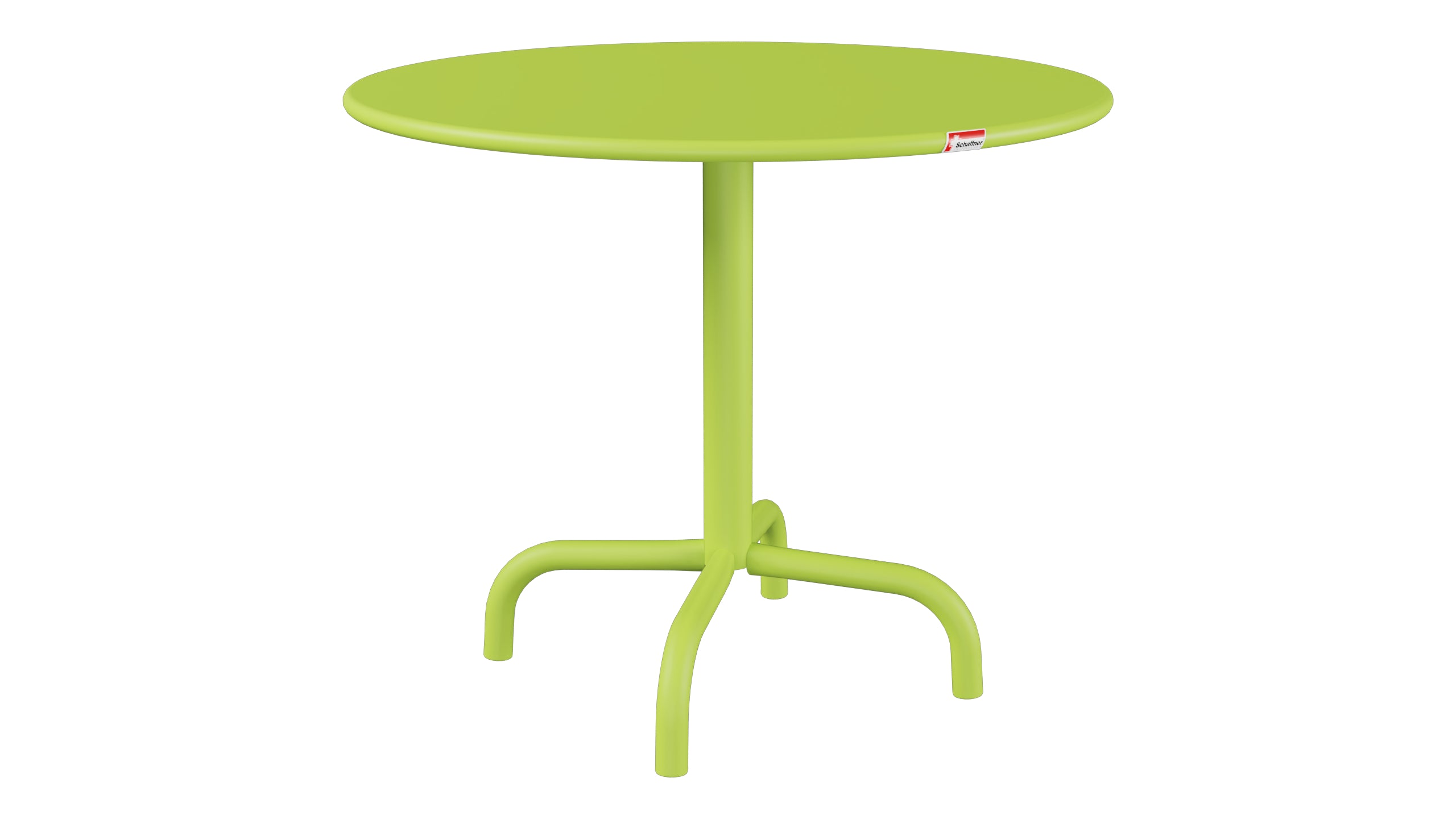 Rigi Metall-Beistelltisch Outdoor ø60 / 50 in Hellgrün präsentiert im Onlineshop von KAQTU Design AG. Beistelltisch Outdoor ist von Schaffner