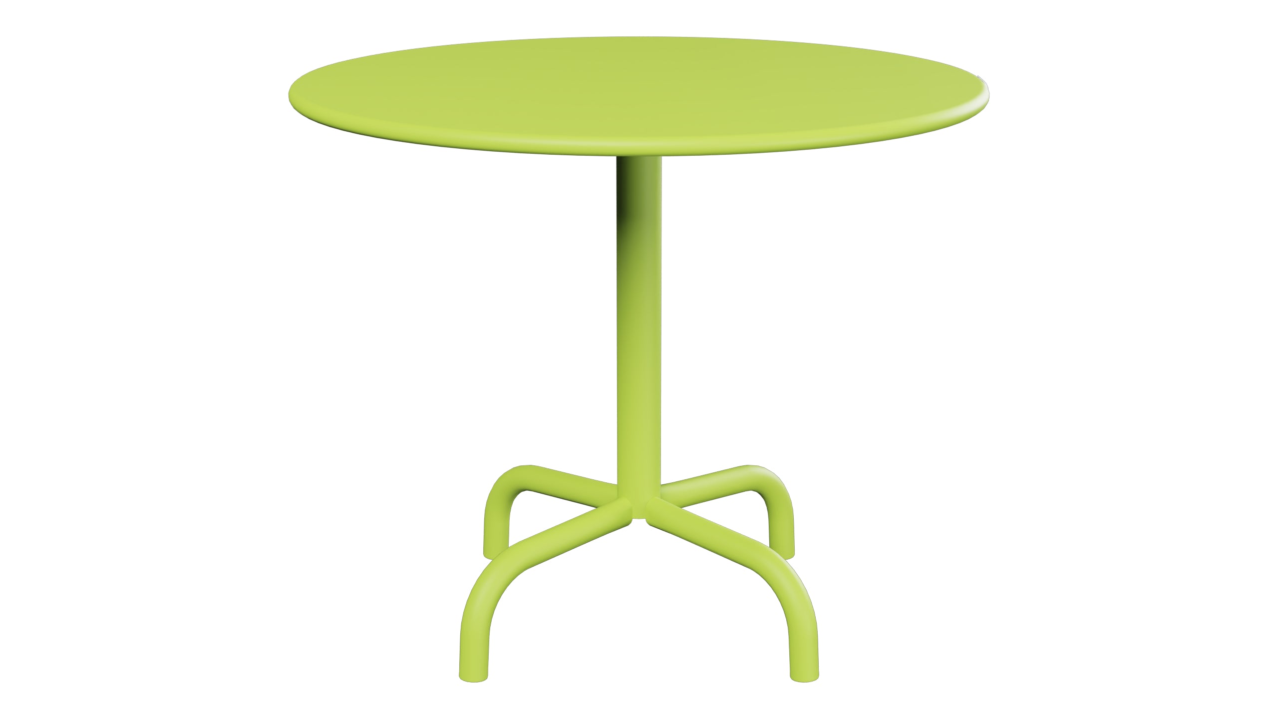 Rigi Metall-Beistelltisch Outdoor ø60 / 50 in Hellgrün präsentiert im Onlineshop von KAQTU Design AG. Beistelltisch Outdoor ist von Schaffner