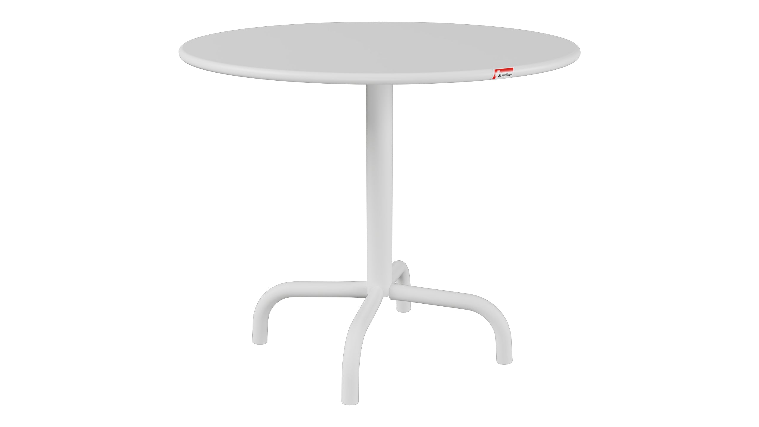 Rigi Metall-Beistelltisch Outdoor ø60 / 50 in Weiss präsentiert im Onlineshop von KAQTU Design AG. Beistelltisch Outdoor ist von Schaffner