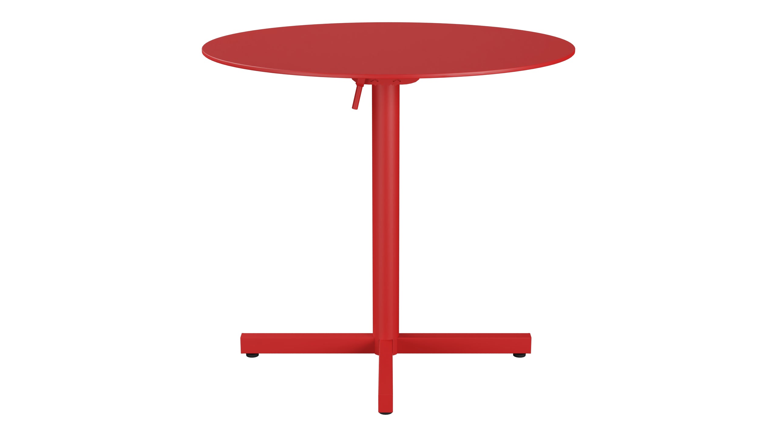 Luzern Glasfaser-Gartentisch Decor ø80 klappbar in Rot präsentiert im Onlineshop von KAQTU Design AG. Gartentisch ist von Schaffner