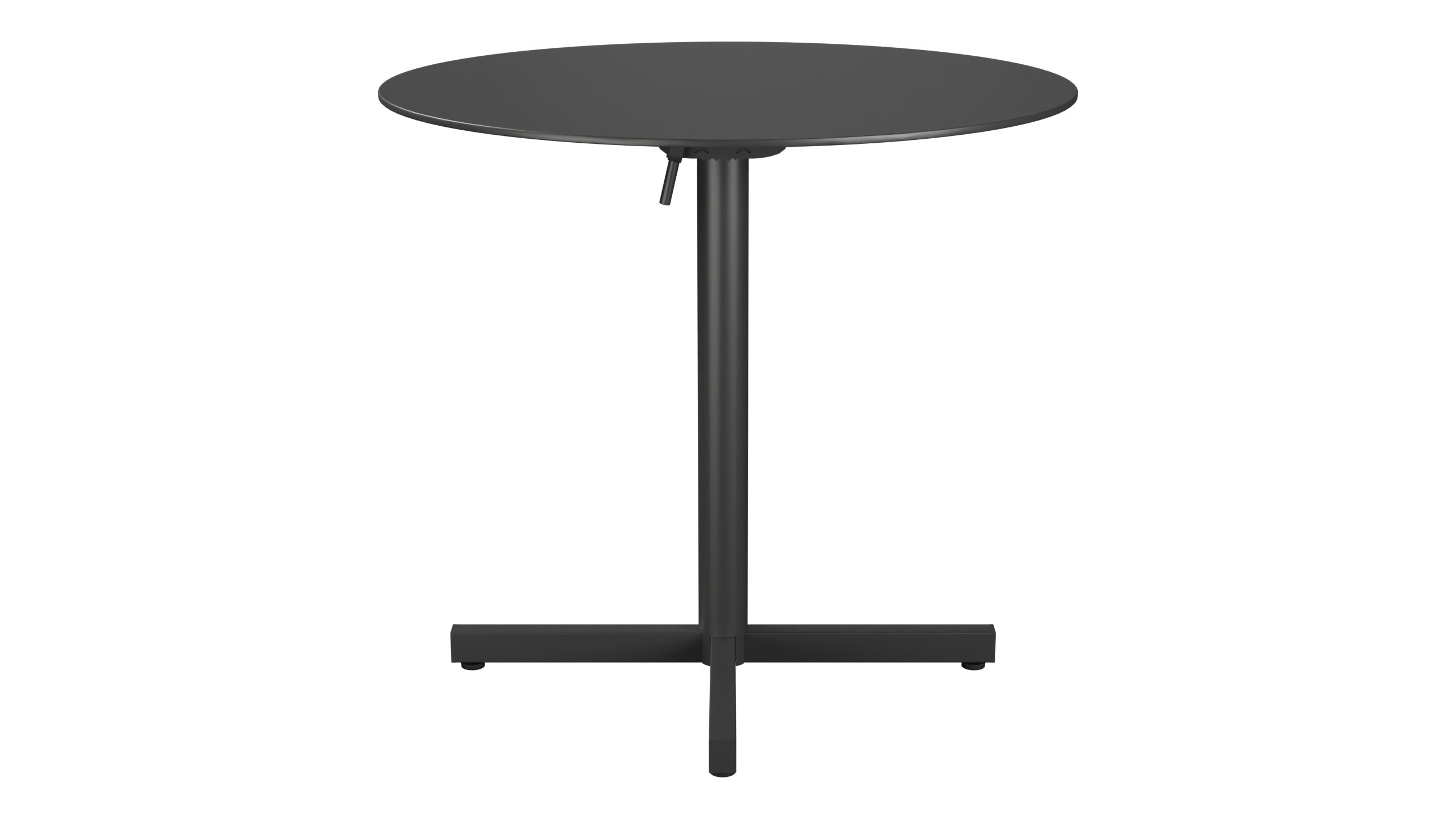Luzern Glasfaser-Gartentisch Decor ø80 klappbar in Anthrazit präsentiert im Onlineshop von KAQTU Design AG. Gartentisch ist von Schaffner