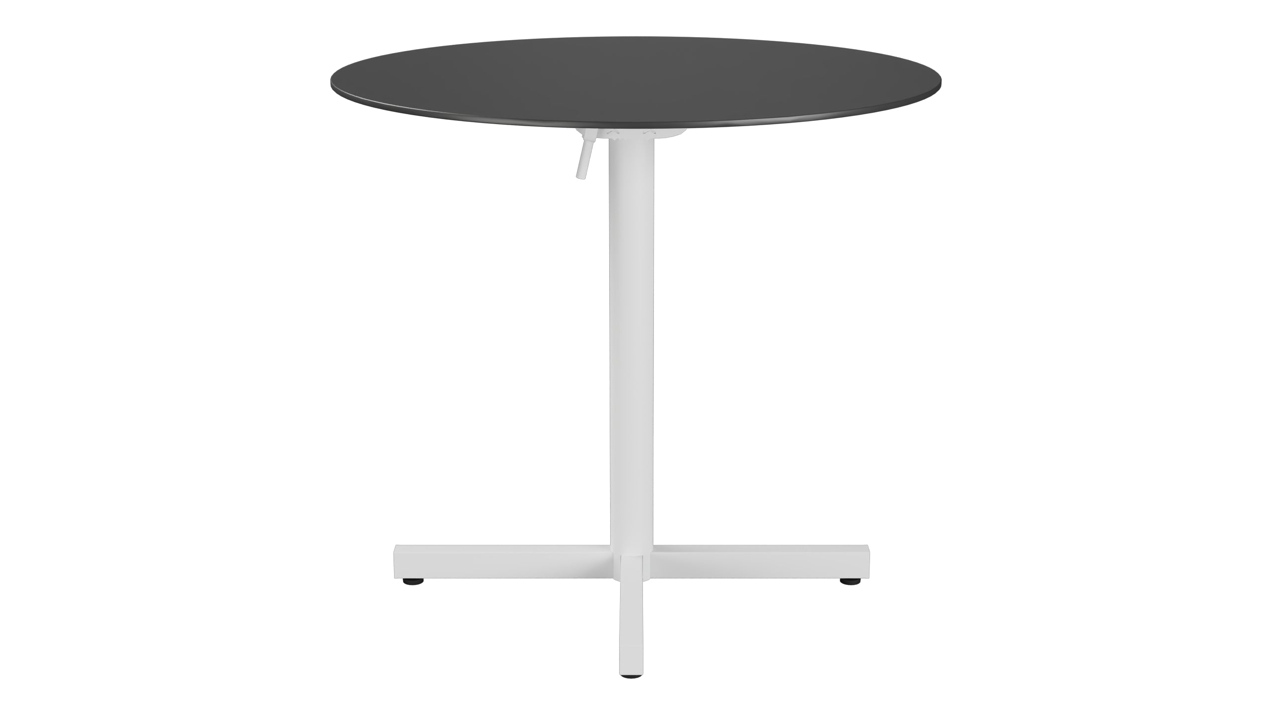 Luzern Glasfaser-Gartentisch Decor ø80 klappbar in Anthrazit präsentiert im Onlineshop von KAQTU Design AG. Gartentisch ist von Schaffner