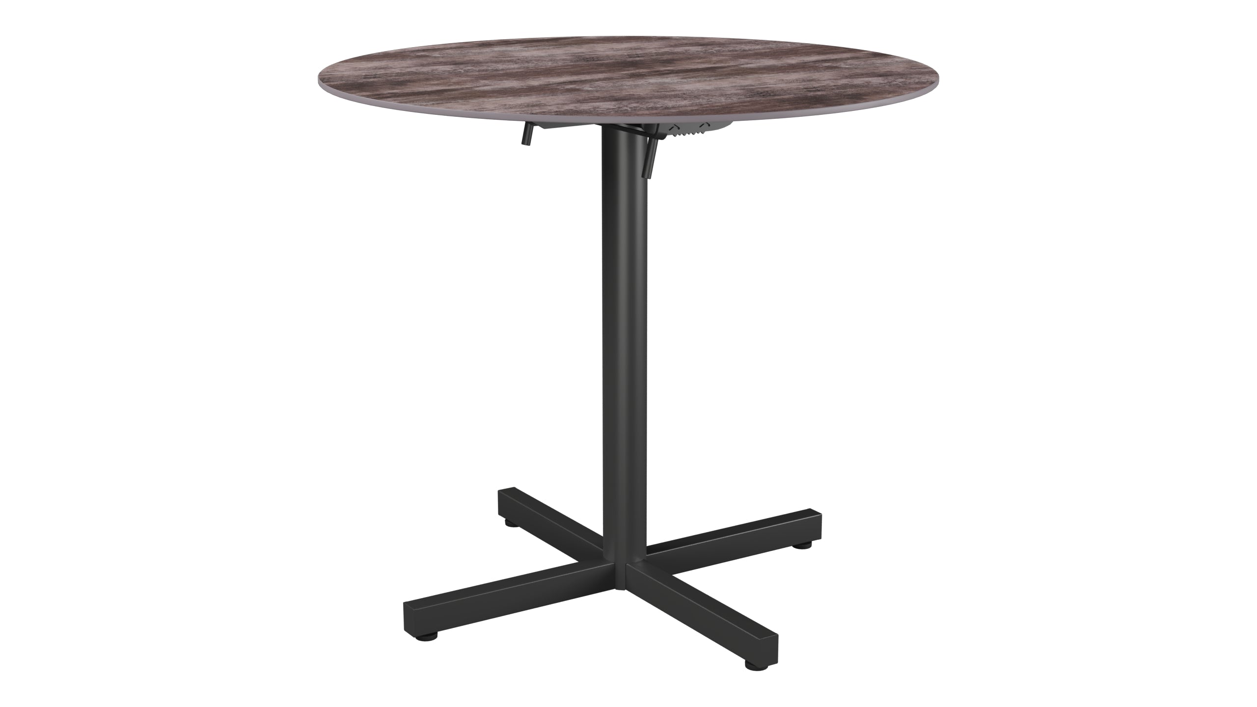 Luzern Glasfaser-Gartentisch Decor ø80 klappbar in Stromboli dunkel  präsentiert im Onlineshop von KAQTU Design AG. Gartentisch ist von Schaffner