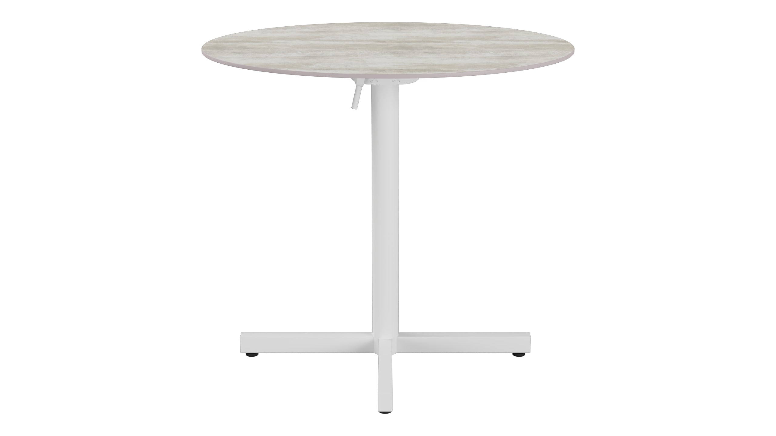 Luzern Glasfaser-Gartentisch Decor ø80 klappbar in Stromboli hell  präsentiert im Onlineshop von KAQTU Design AG. Gartentisch ist von Schaffner