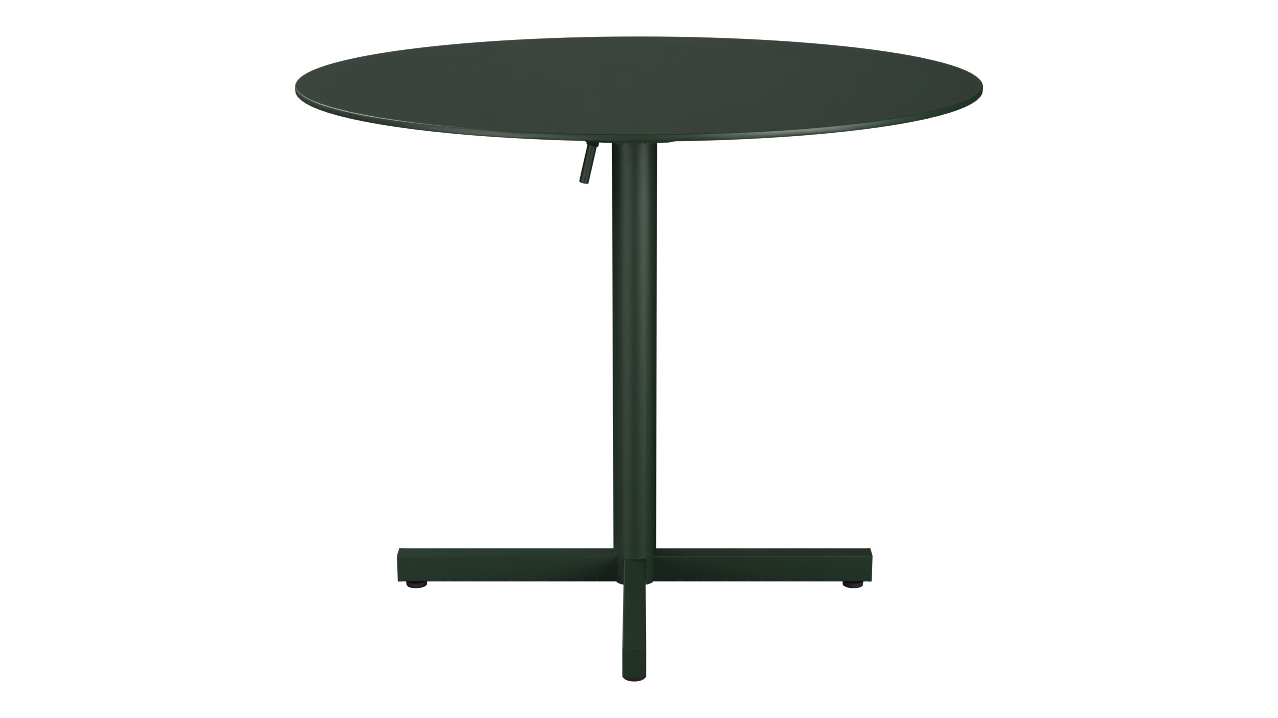 Luzern Glasfaser-Gartentisch Decor ø90 klappbar in Tannengrün präsentiert im Onlineshop von KAQTU Design AG. Gartentisch ist von Schaffner