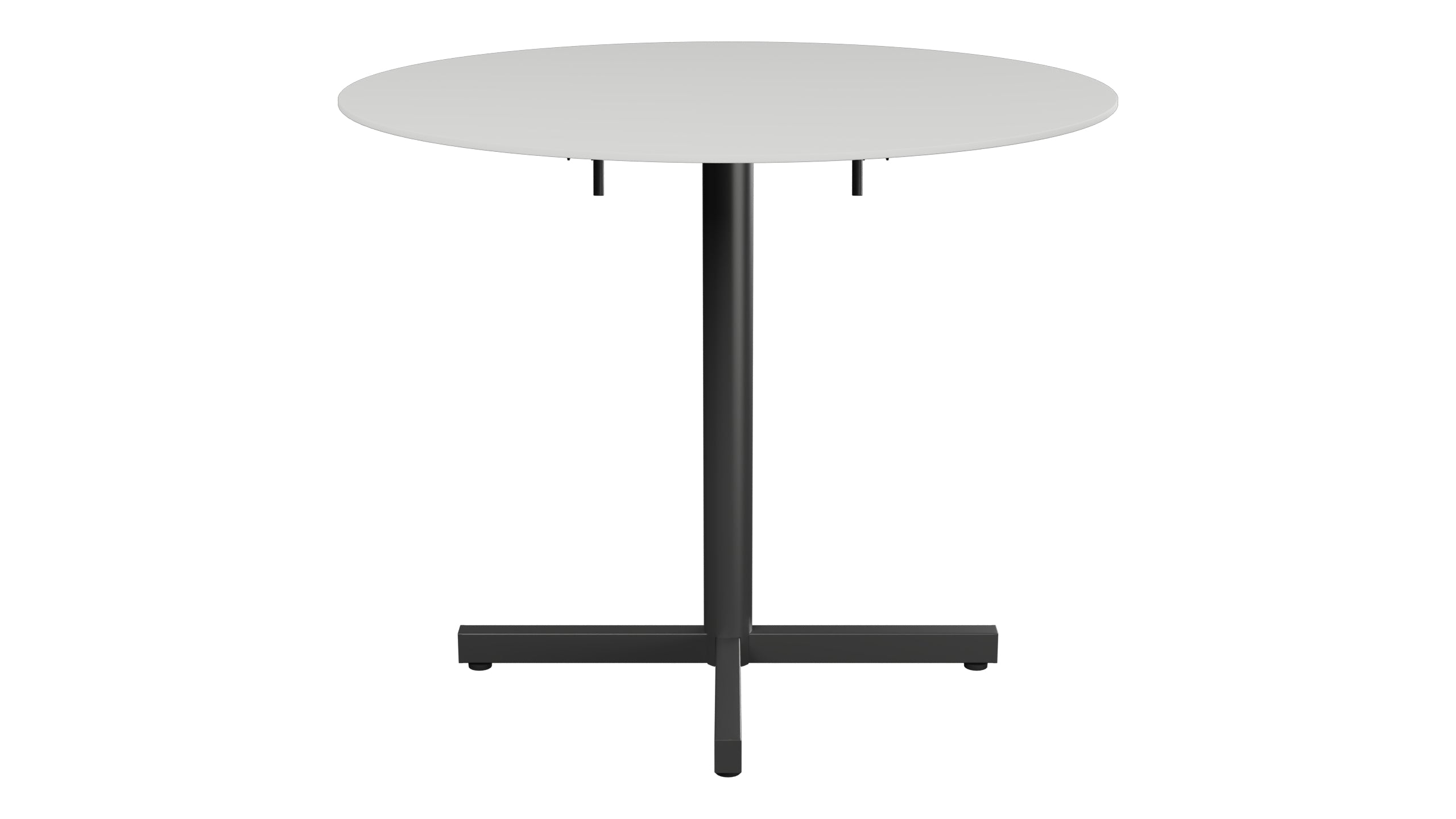 Luzern Glasfaser-Gartentisch Decor ø90 klappbar in Alusilber präsentiert im Onlineshop von KAQTU Design AG. Gartentisch ist von Schaffner