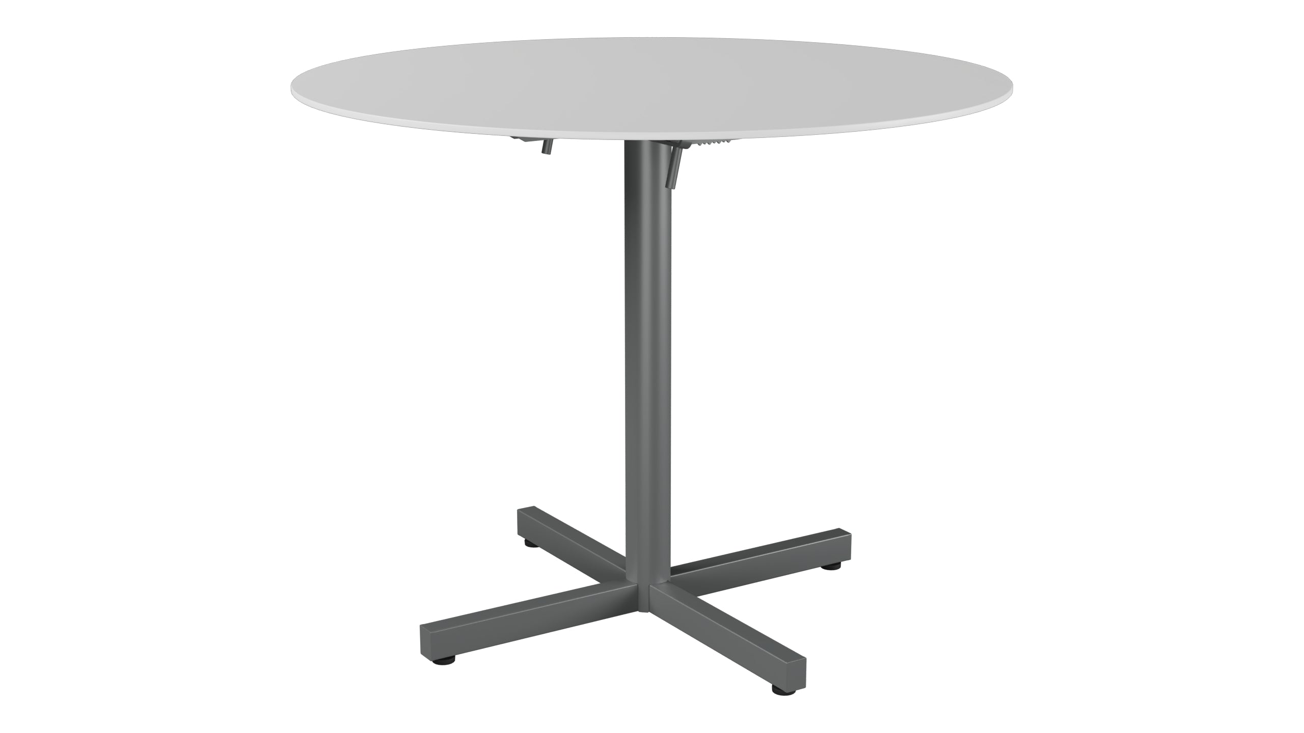 Luzern Glasfaser-Gartentisch Decor ø90 klappbar in Weiss präsentiert im Onlineshop von KAQTU Design AG. Gartentisch ist von Schaffner
