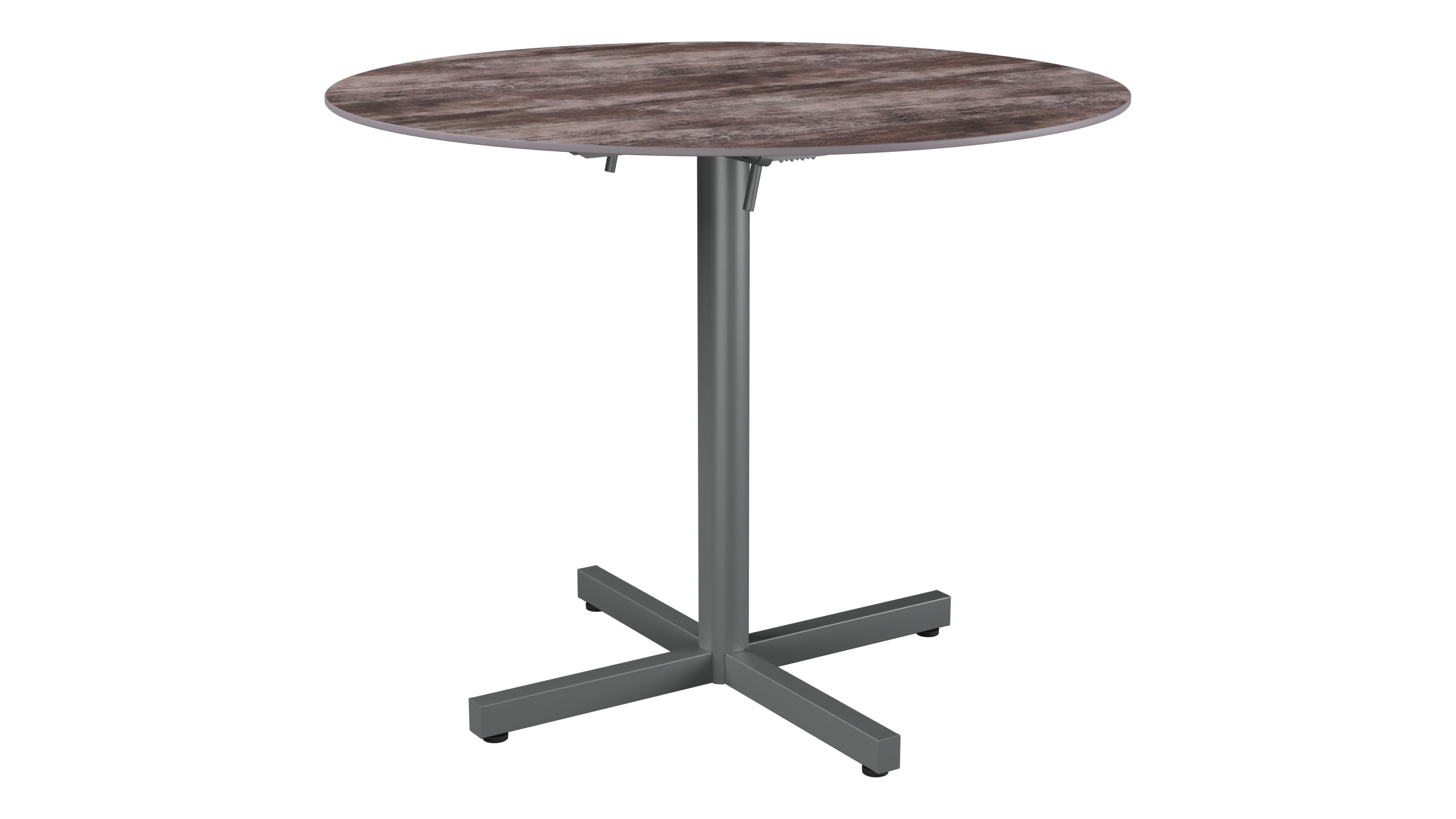 Luzern Glasfaser-Gartentisch Decor ø90 klappbar in Stromboli dunkel  präsentiert im Onlineshop von KAQTU Design AG. Gartentisch ist von Schaffner