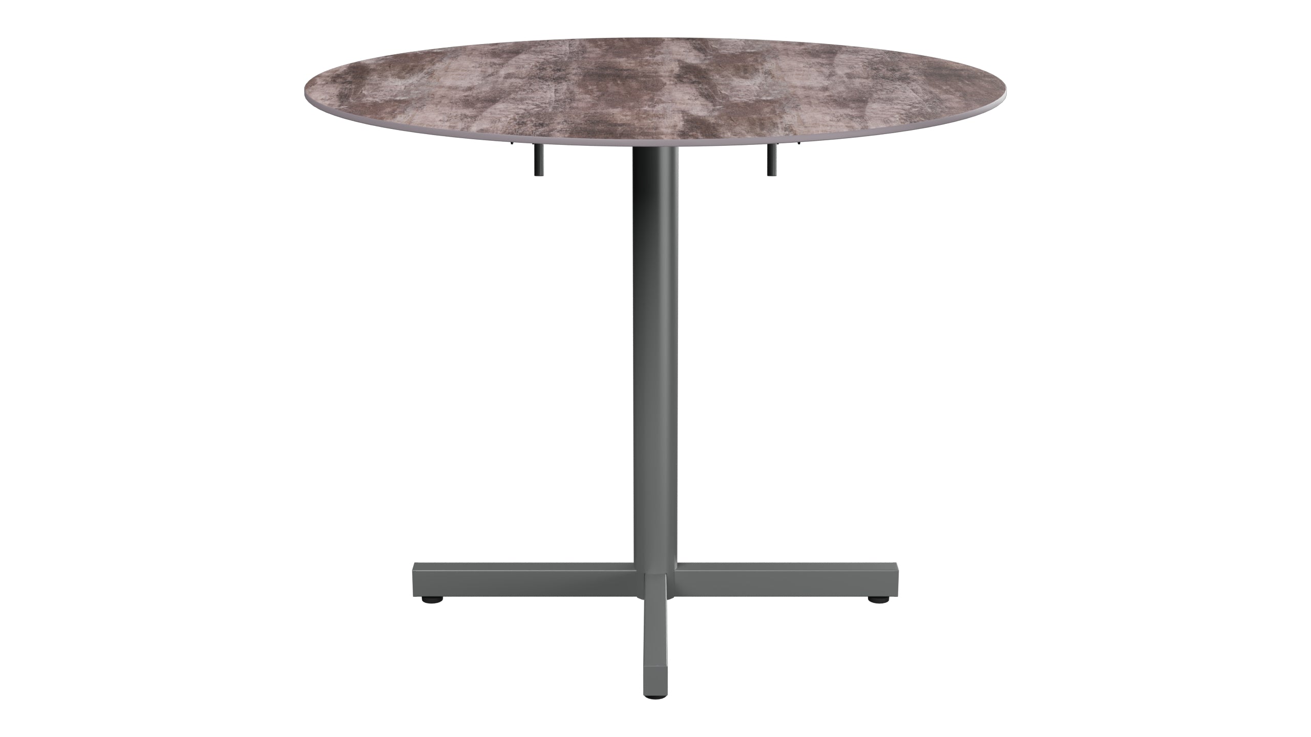 Luzern Glasfaser-Gartentisch Decor ø90 klappbar in Stromboli dunkel  präsentiert im Onlineshop von KAQTU Design AG. Gartentisch ist von Schaffner