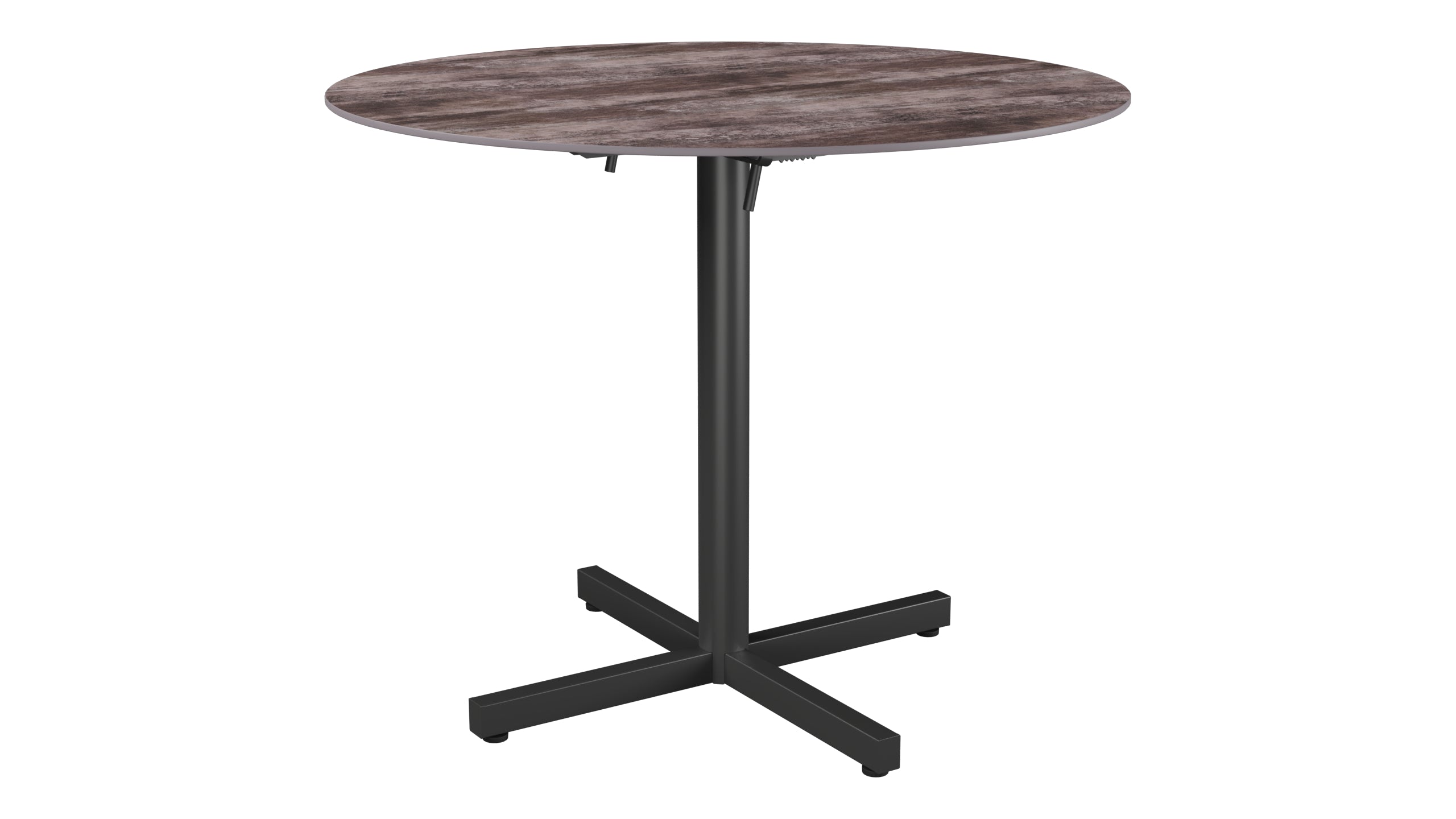 Luzern Glasfaser-Gartentisch Decor ø90 klappbar in Stromboli dunkel  präsentiert im Onlineshop von KAQTU Design AG. Gartentisch ist von Schaffner