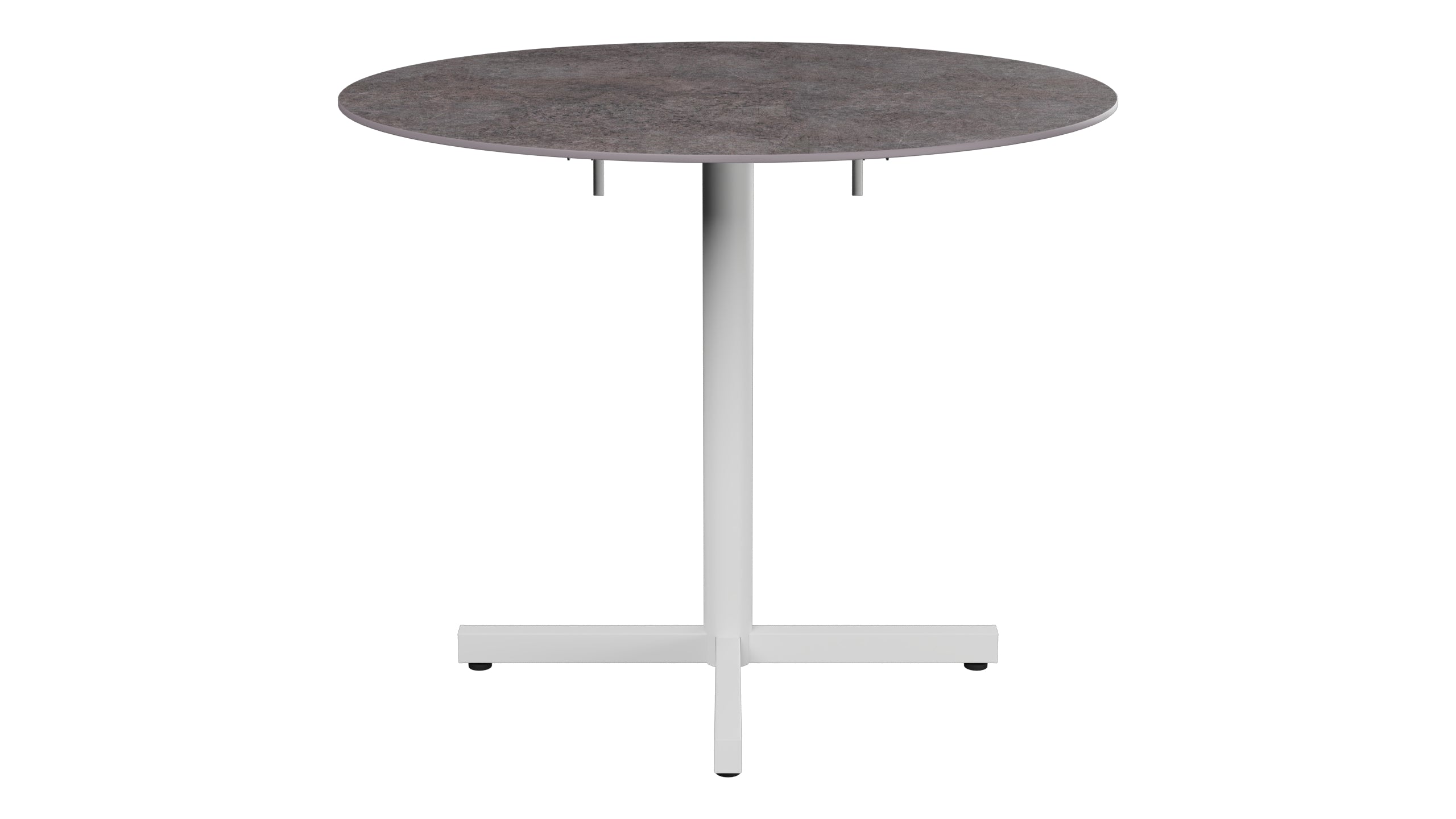 Luzern Glasfaser-Gartentisch Decor ø90 klappbar in Cooperfield präsentiert im Onlineshop von KAQTU Design AG. Gartentisch ist von Schaffner