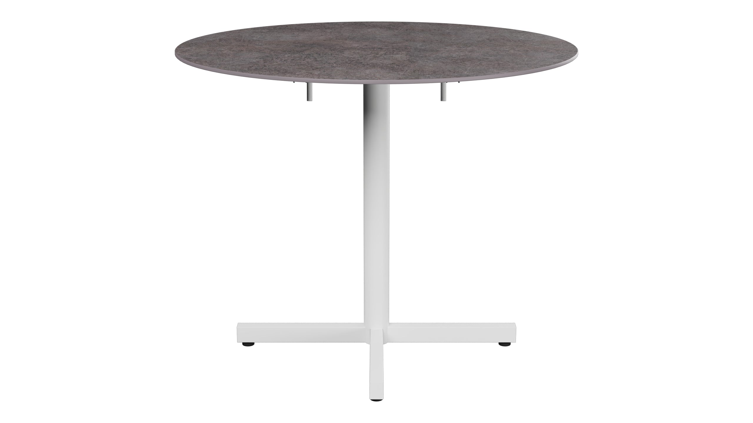 Luzern Glasfaser-Gartentisch Decor ø90 klappbar in Cooperfield präsentiert im Onlineshop von KAQTU Design AG. Gartentisch ist von Schaffner
