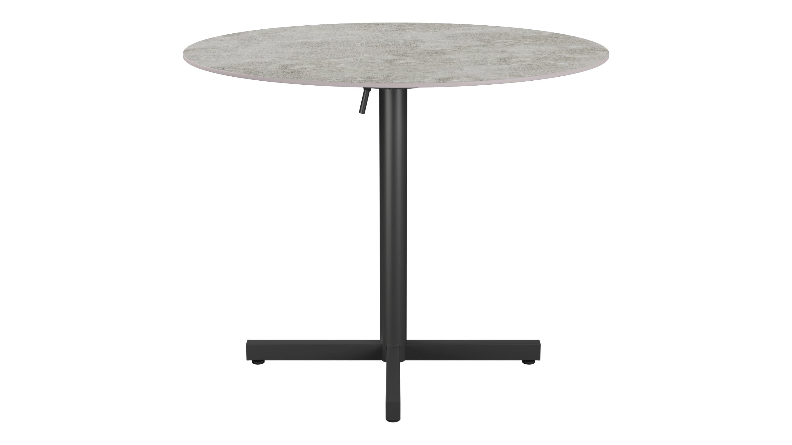 Luzern Glasfaser-Gartentisch Decor ø90 klappbar in Beton präsentiert im Onlineshop von KAQTU Design AG. Gartentisch ist von Schaffner