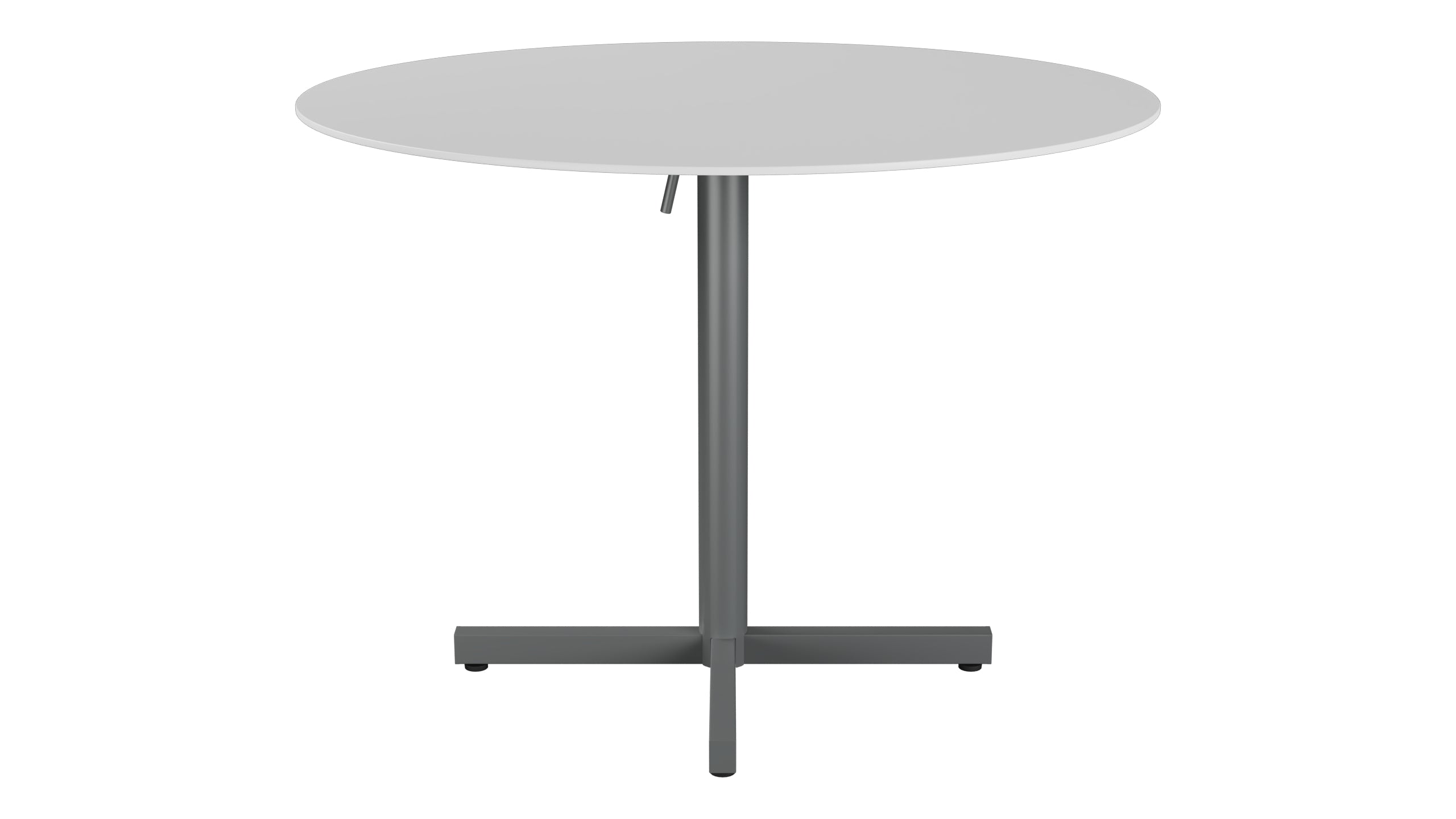 Luzern Glasfaser-Gartentisch Decor ø100 klappbar in Weiss präsentiert im Onlineshop von KAQTU Design AG. Gartentisch ist von Schaffner